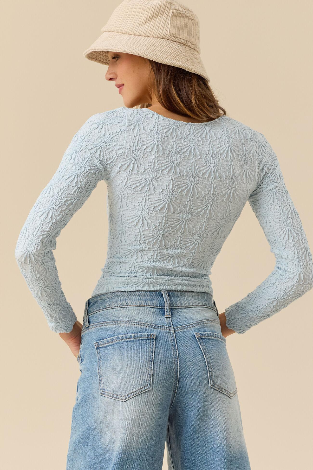 Blaire Seamless Floral Long Sleeve Cami Product Image