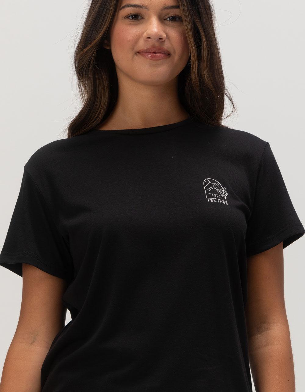 TENTREE Scenic Arch Womens Tee - BLACK Product Image