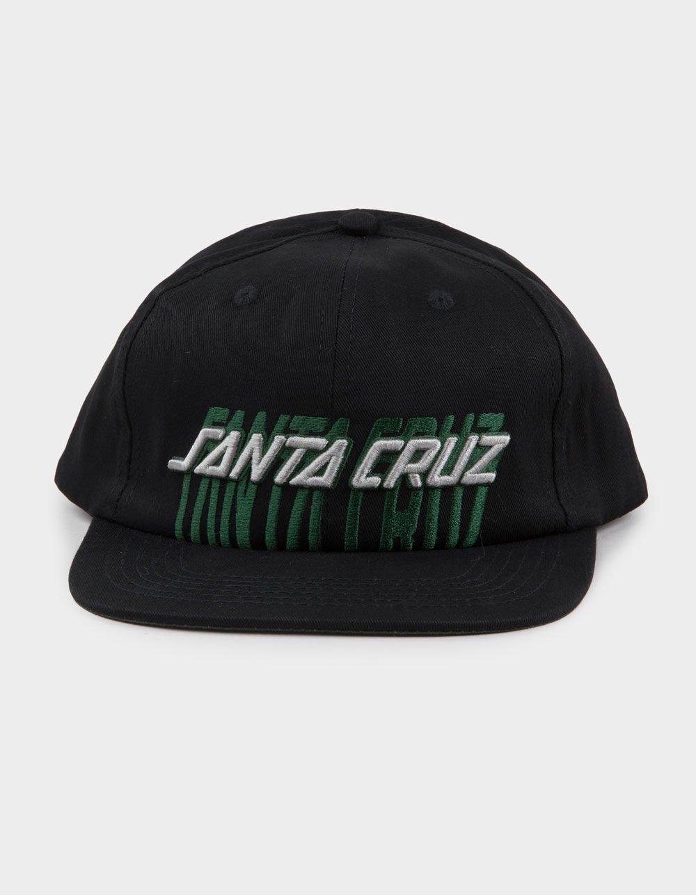 SANTA CRUZ Stretched Strip Structured Snapback Hat - BLACK COMBO Product Image
