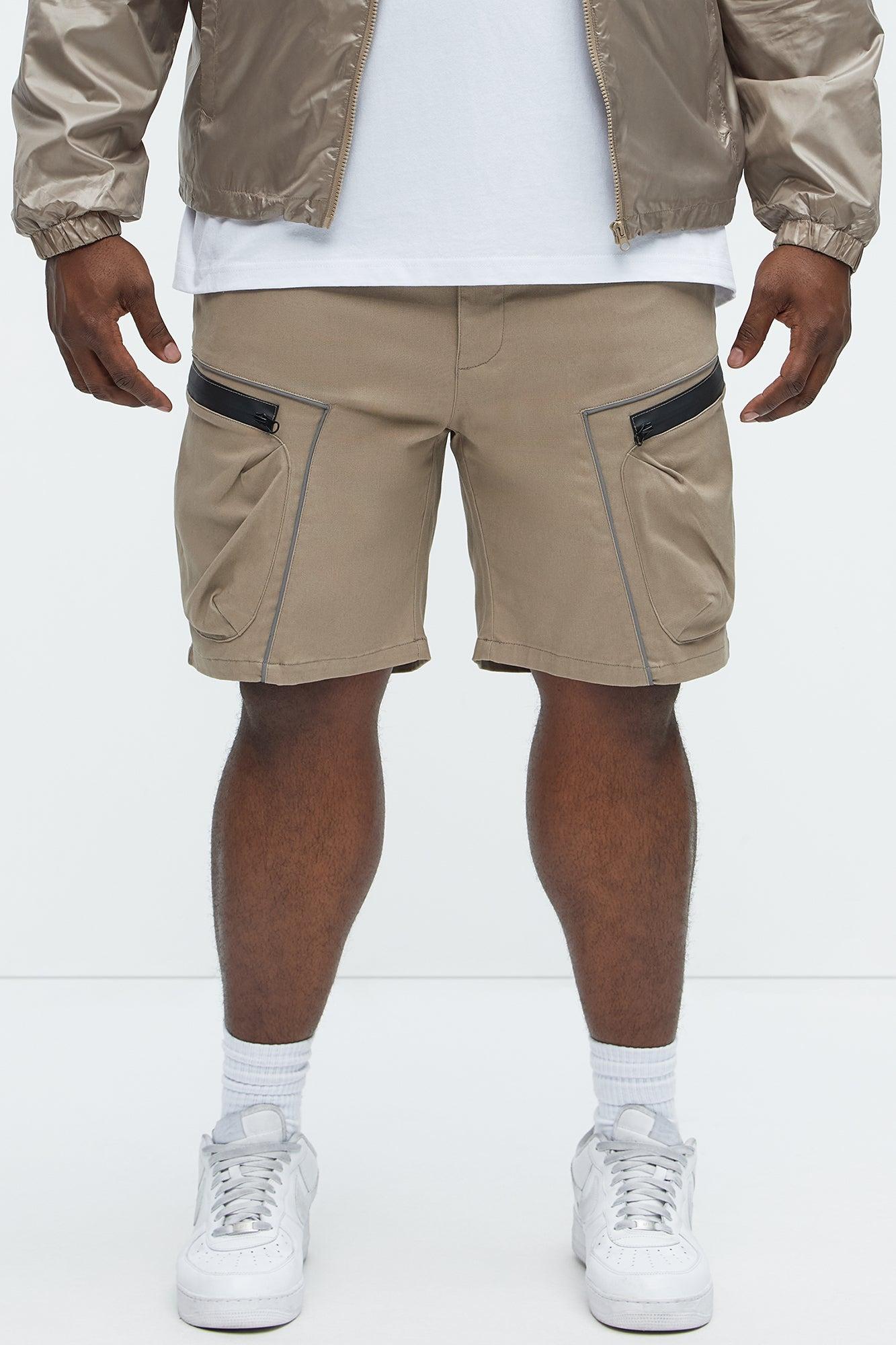 Word On The Street Utility Short - Khaki Product Image