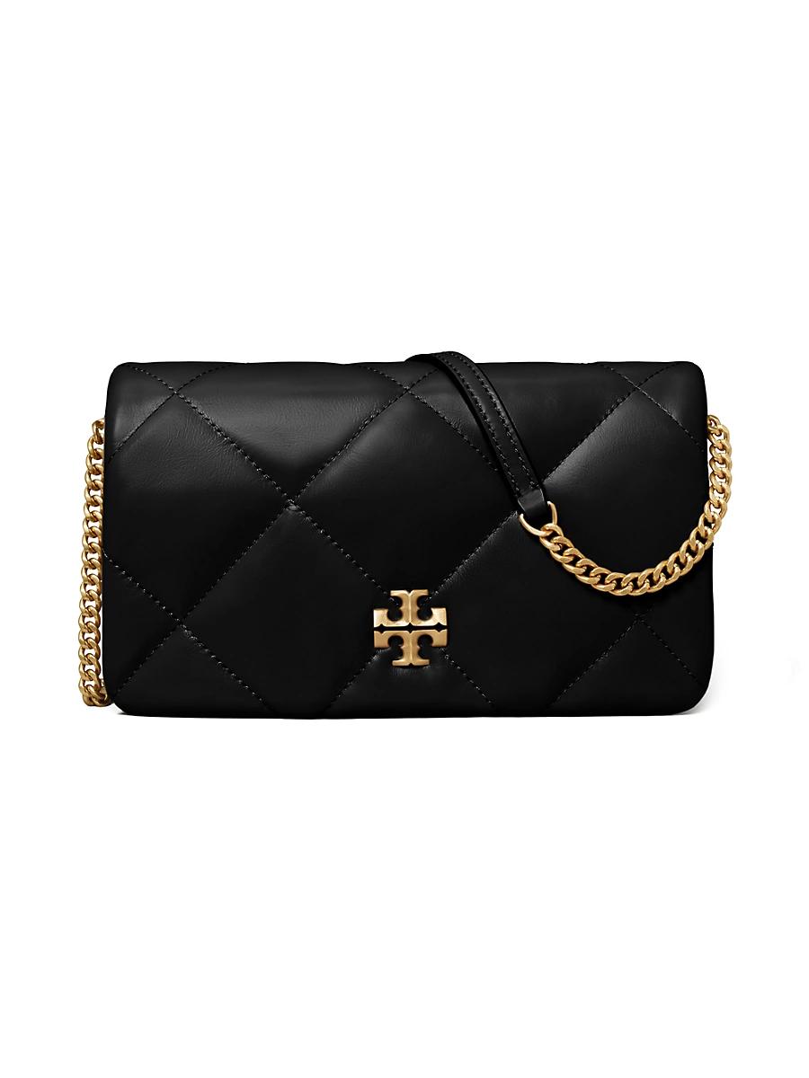 Womens Kira Diamond Leather Chain Wallet Product Image