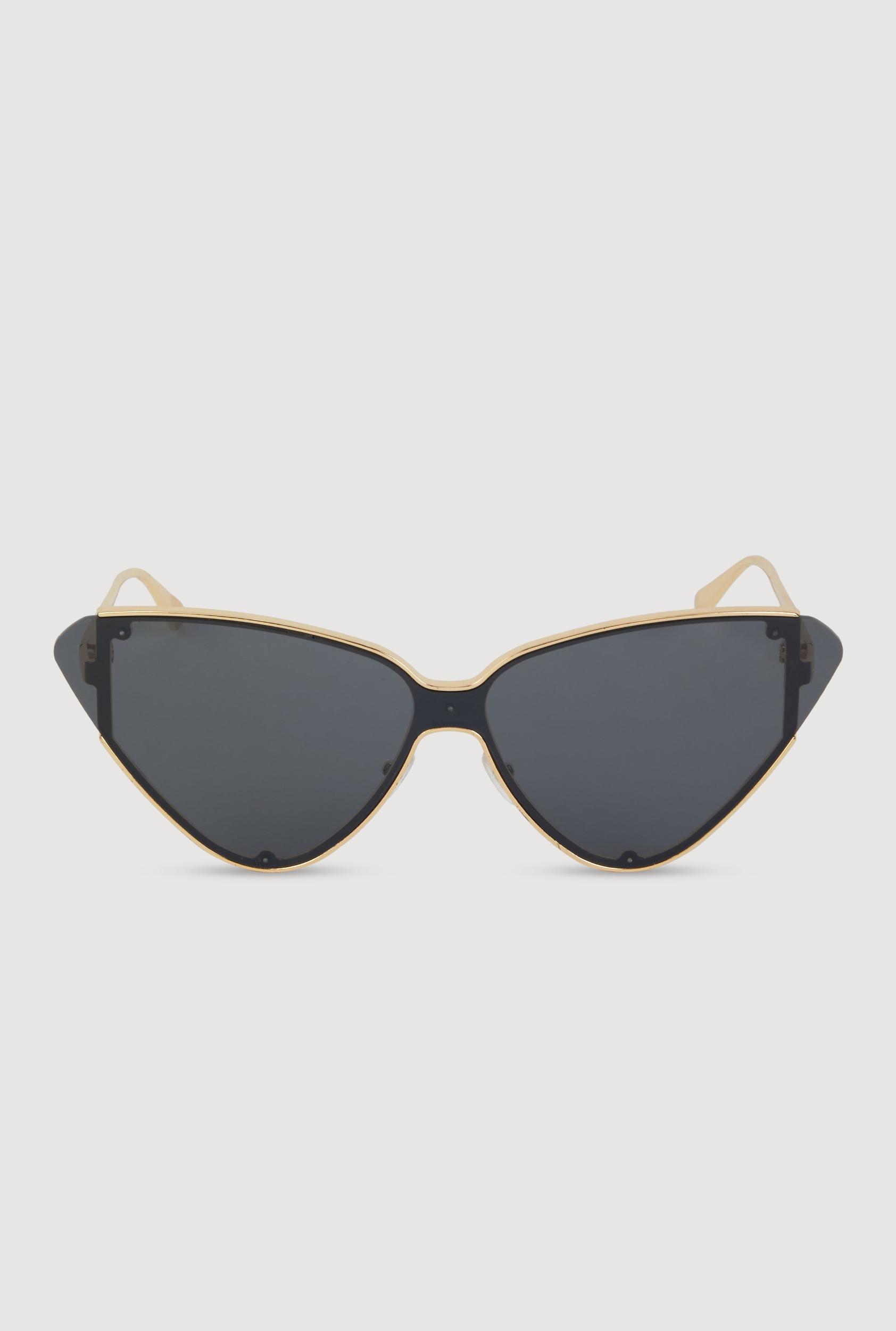 Metallic Frame Cat Eye Sunglasses Unisex Product Image