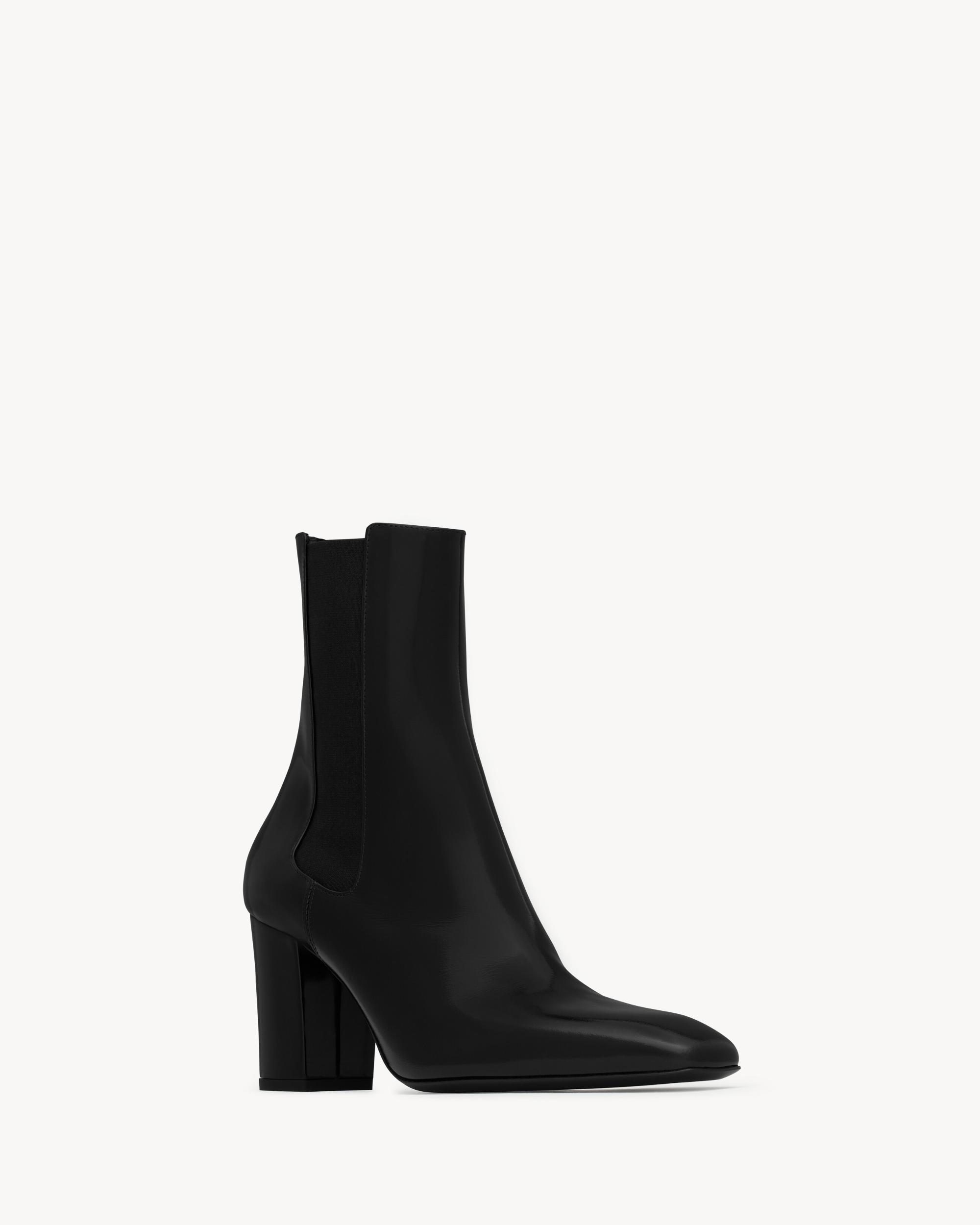 BETTY chelsea boots in glazed leather Product Image