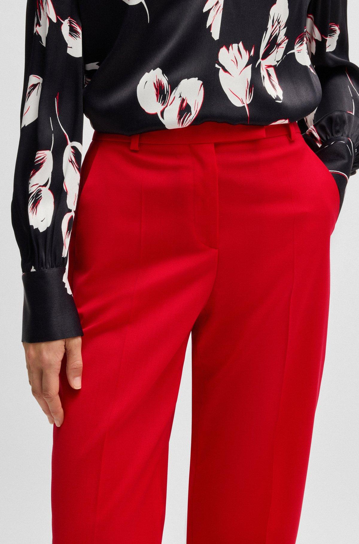 Straight-leg trousers in wool Product Image