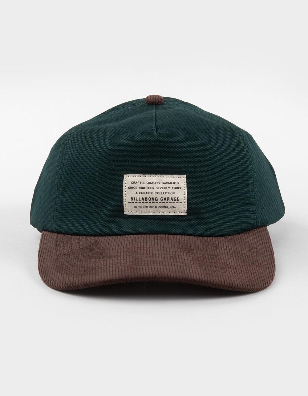 BILLABONG Mill Spec Garage 5 Panel Strapback Hat - GREEN Product Image