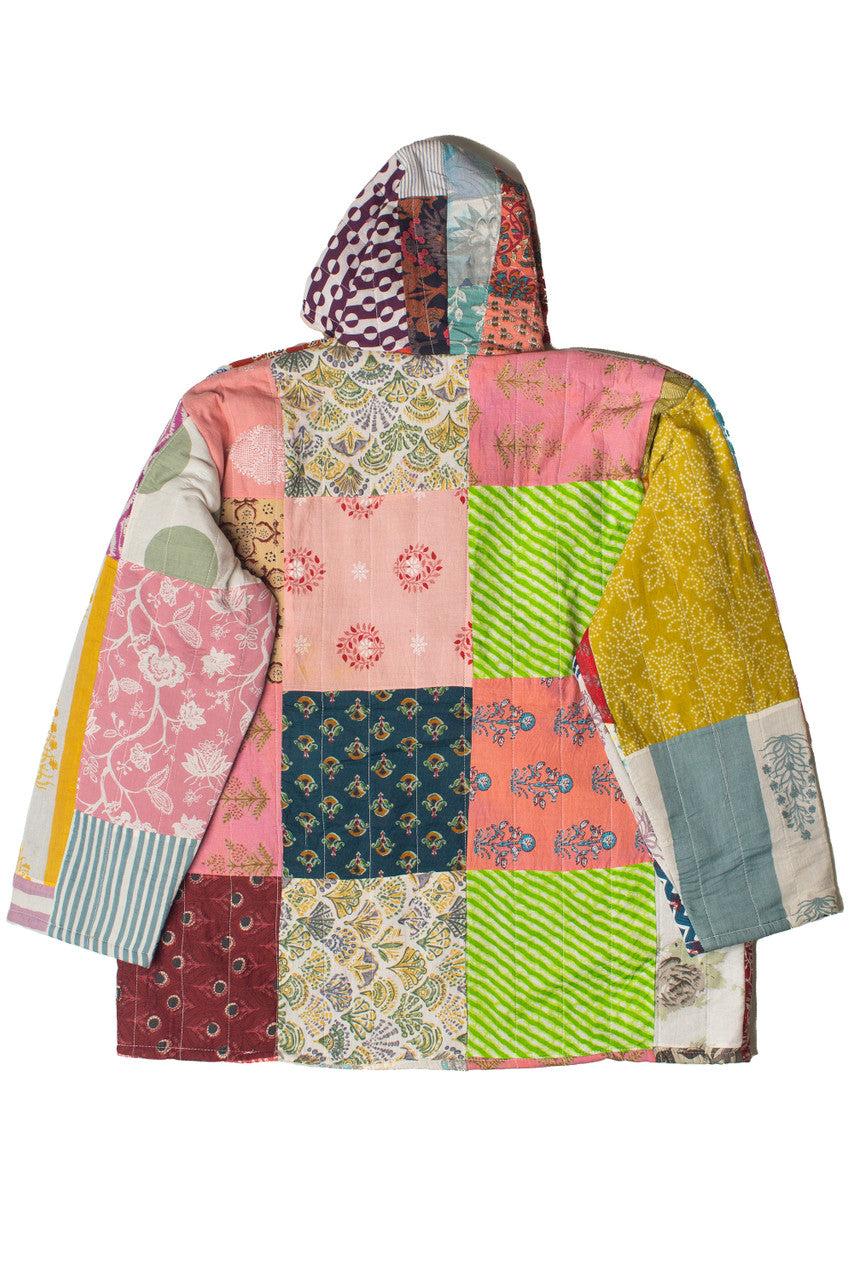 Hooded Patchwork Jacket Product Image