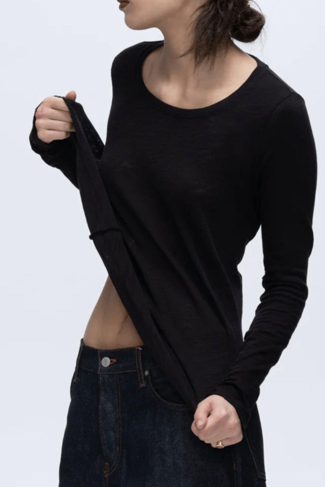 Slub Jersey Long-Sleeve Product Image