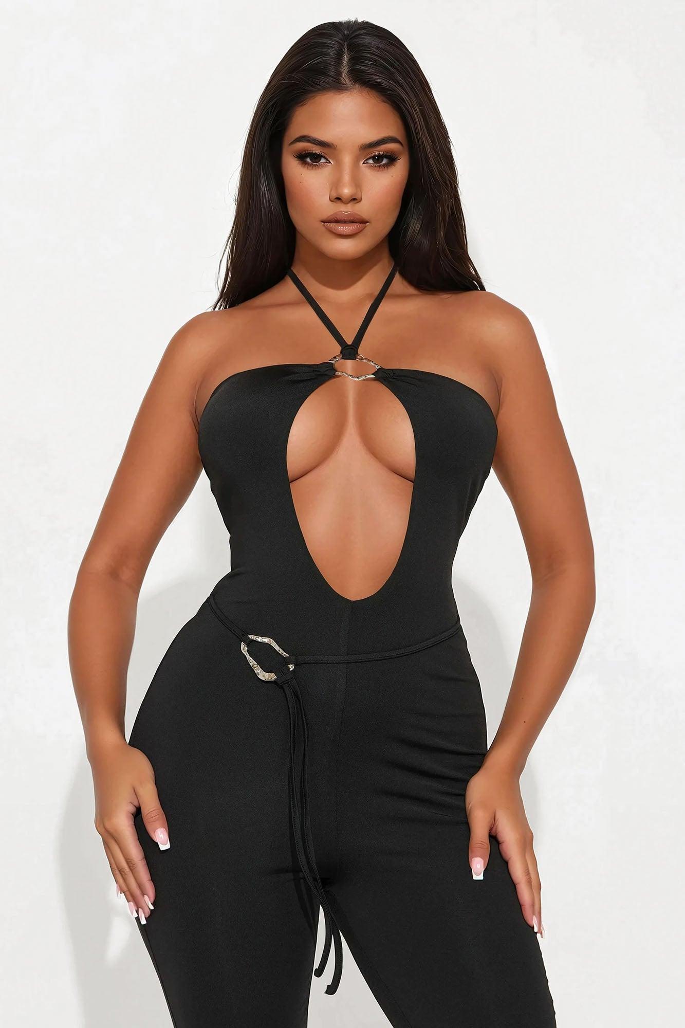 Capture This Moment Jumpsuit - Black Product Image