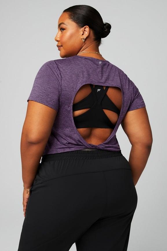 Dry-Flex Open Back Twist Short-Sleeve Tee Product Image