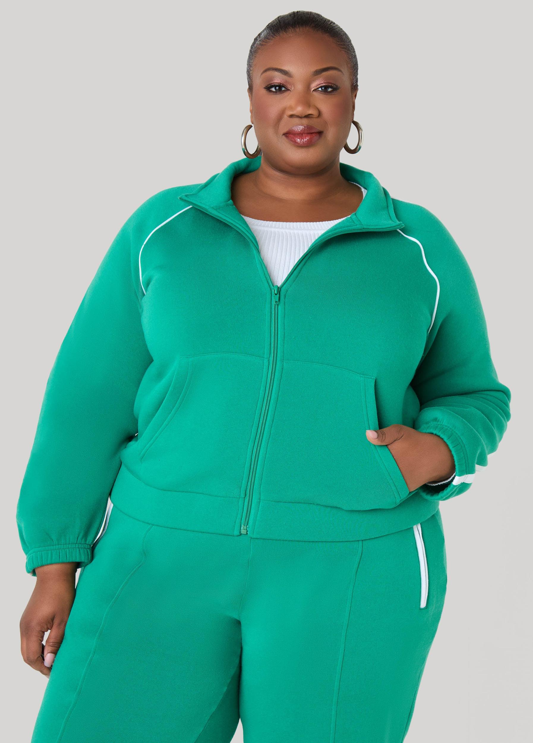 Piped Zip Front Track Jacket Product Image