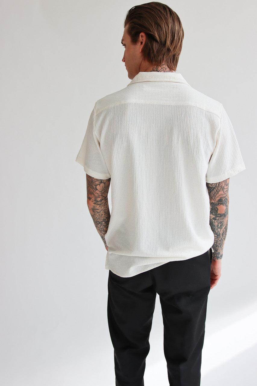 Lightweight Textured Button Up Shirt Product Image