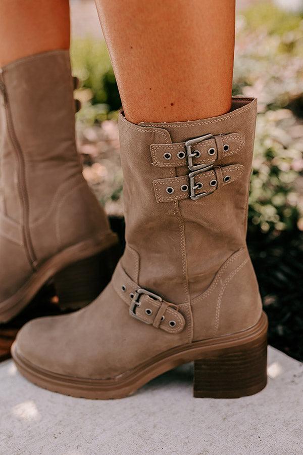 The Valeria Faux Suede Boot Product Image