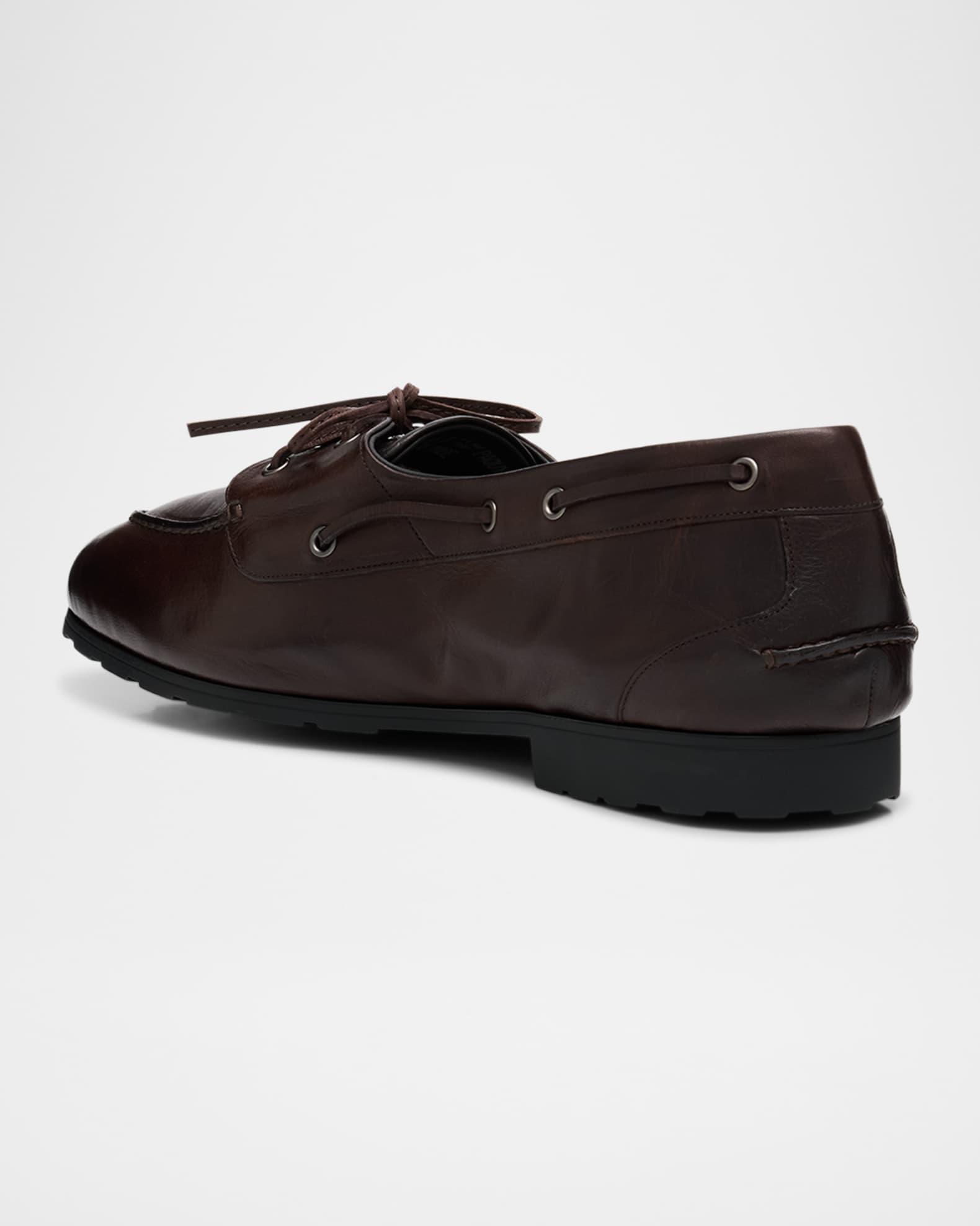 Men's Paquy Leather Boat Shoes Product Image