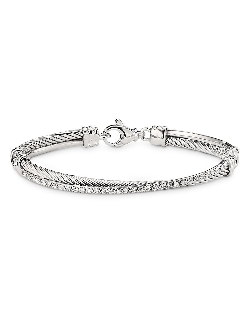 Womens Crossover Bracelet with Diamonds Product Image