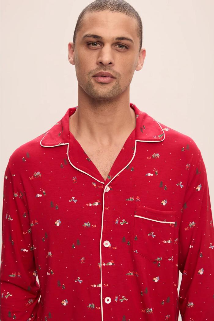 William Printed TENCEL™ Modal Long PJ Set Product Image