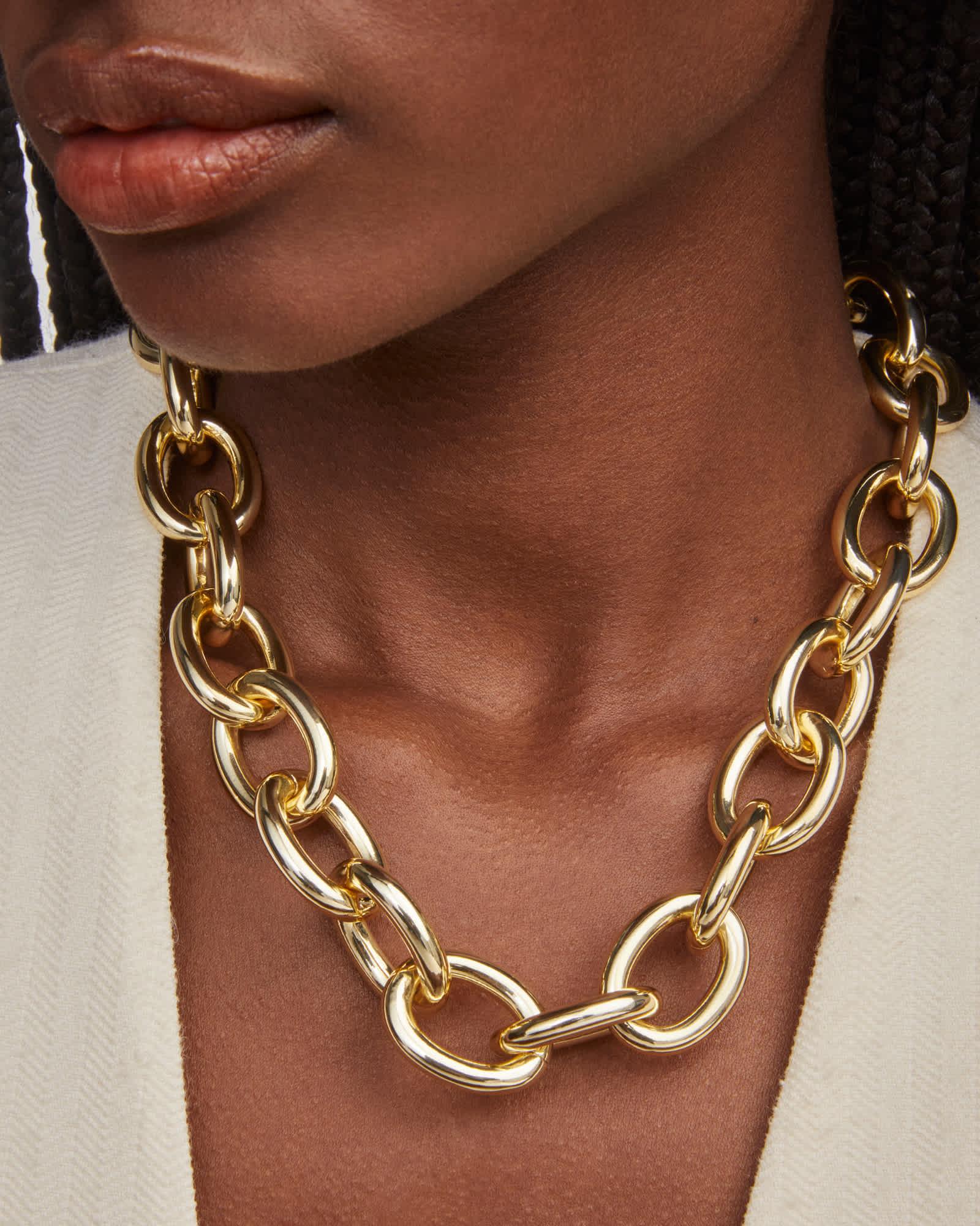Kaia Gold Statement Chain Necklace Product Image
