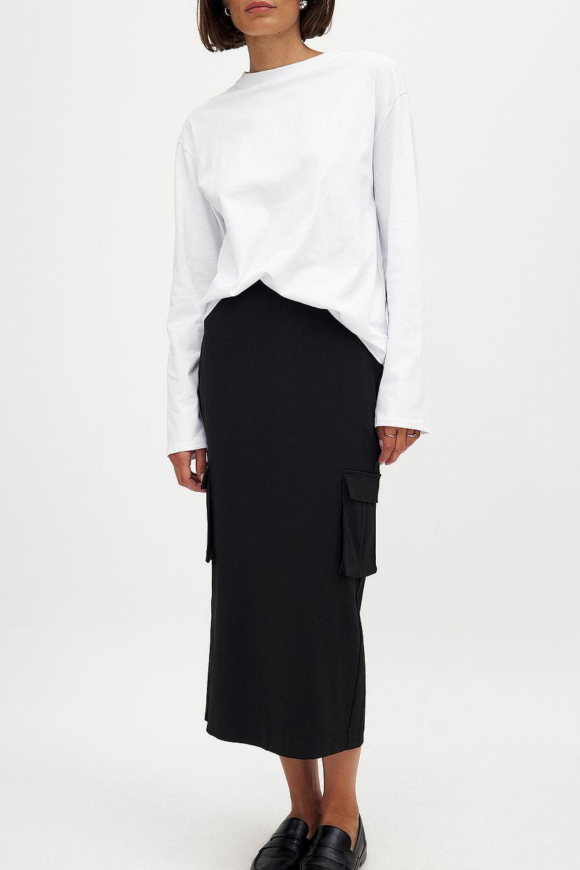Cargo Pocket Midi Skirt Product Image