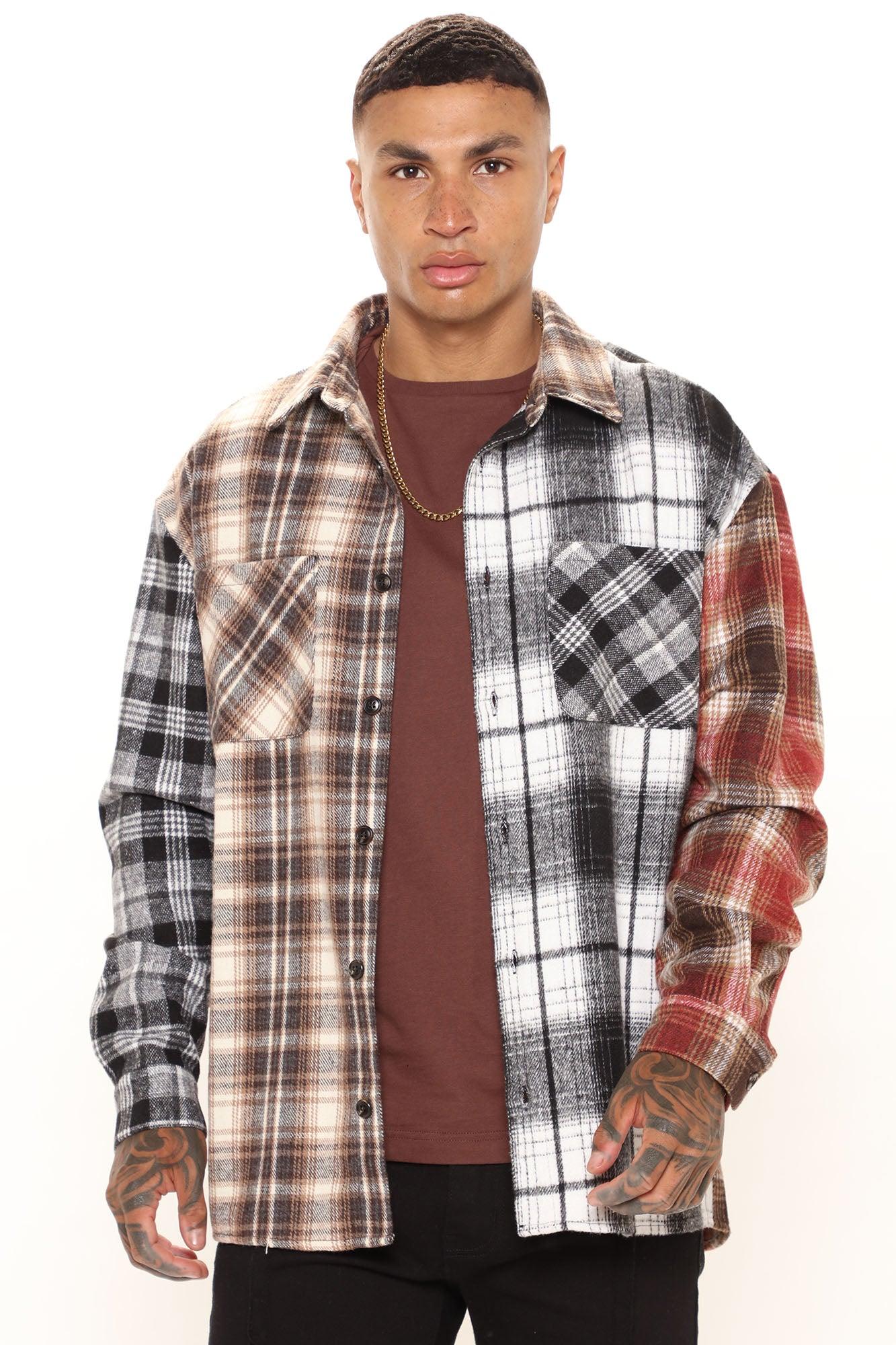 Mixed Media Plaid Flannel - Multi Color Product Image