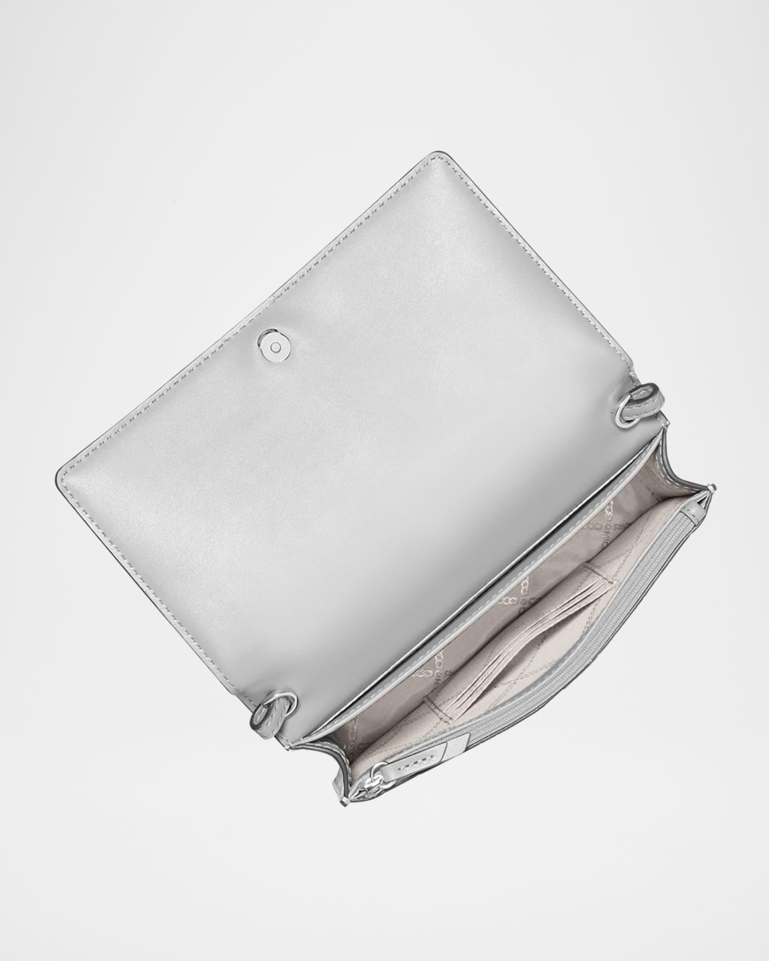 Jet Set Metallic Croc-Embossed Leather Crossbody Bag Product Image