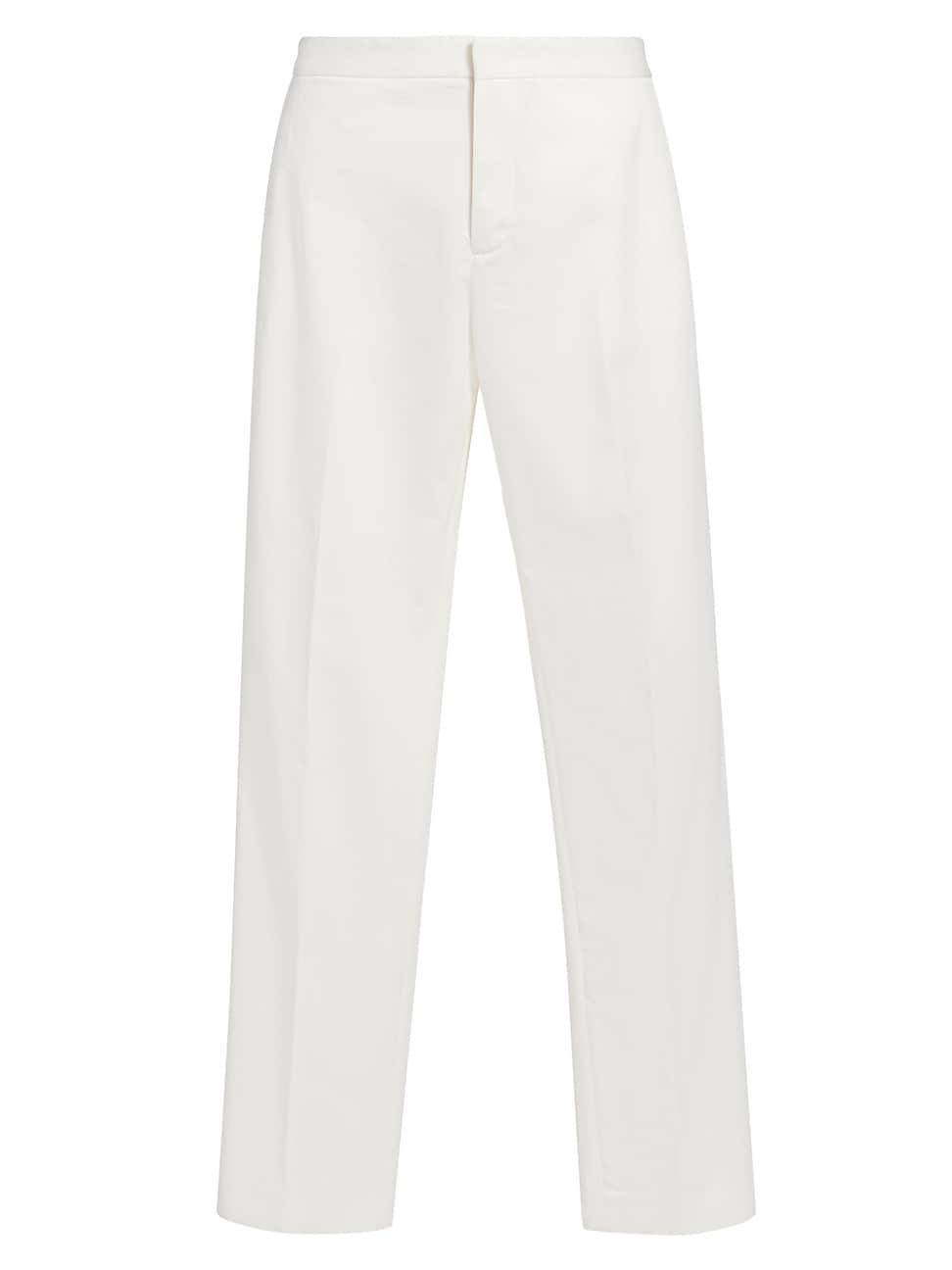 Womens Cotton Gabardine Regular-Fit Trousers Product Image