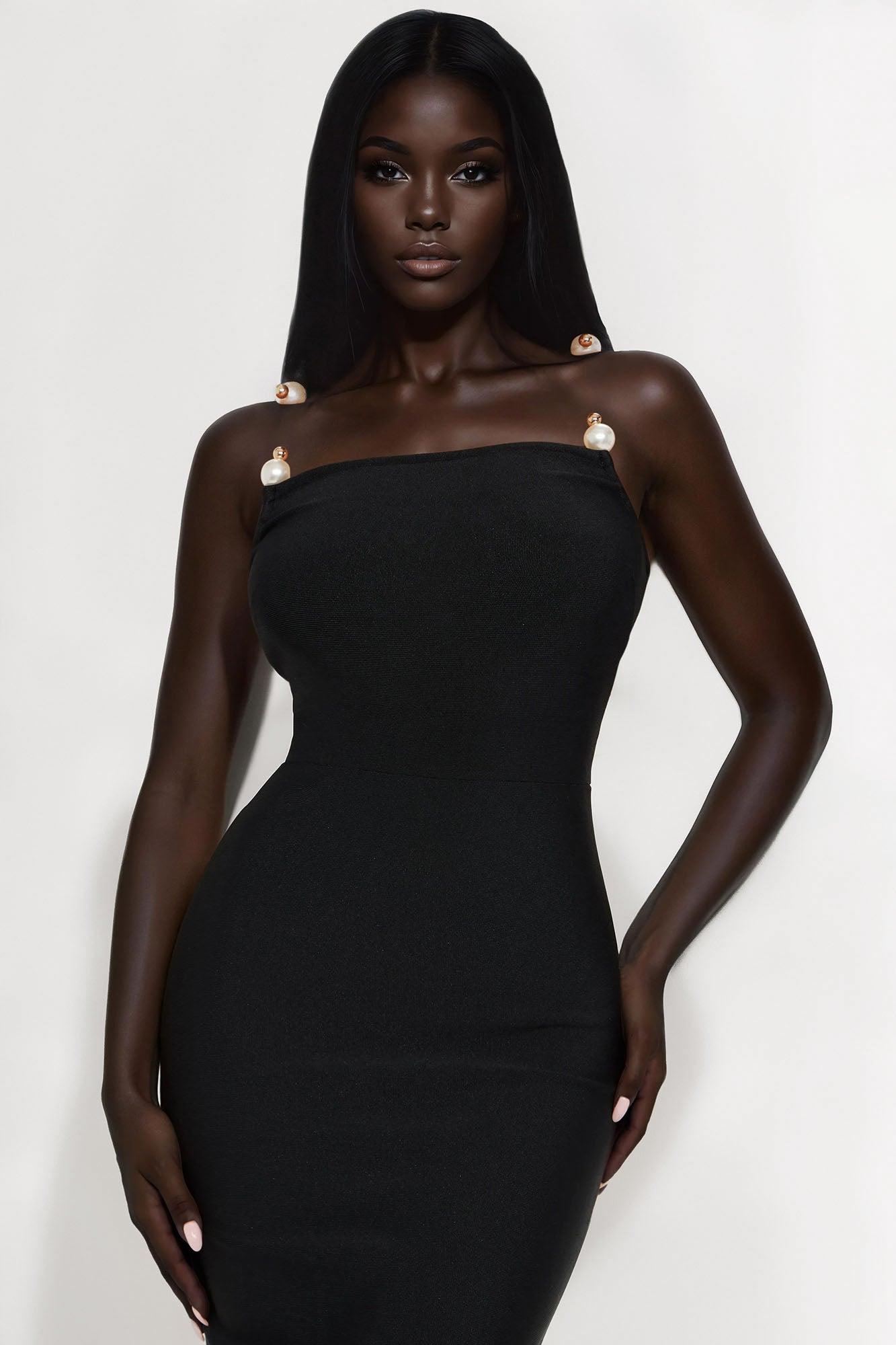 Deandra Bandage Maxi Dress - Black Female Product Image