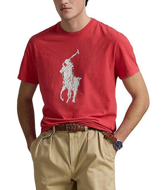 Polo Ralph Lauren Short Sleeve Classic Fit Big Pony Graphic Jersey T-Shirt Product Image