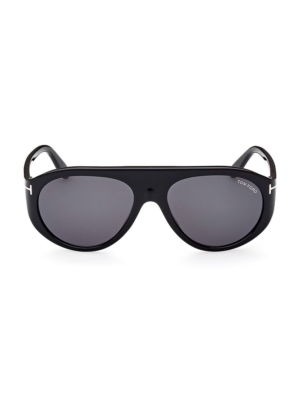 Mens 59MM Round Acetate Sunglasses Product Image