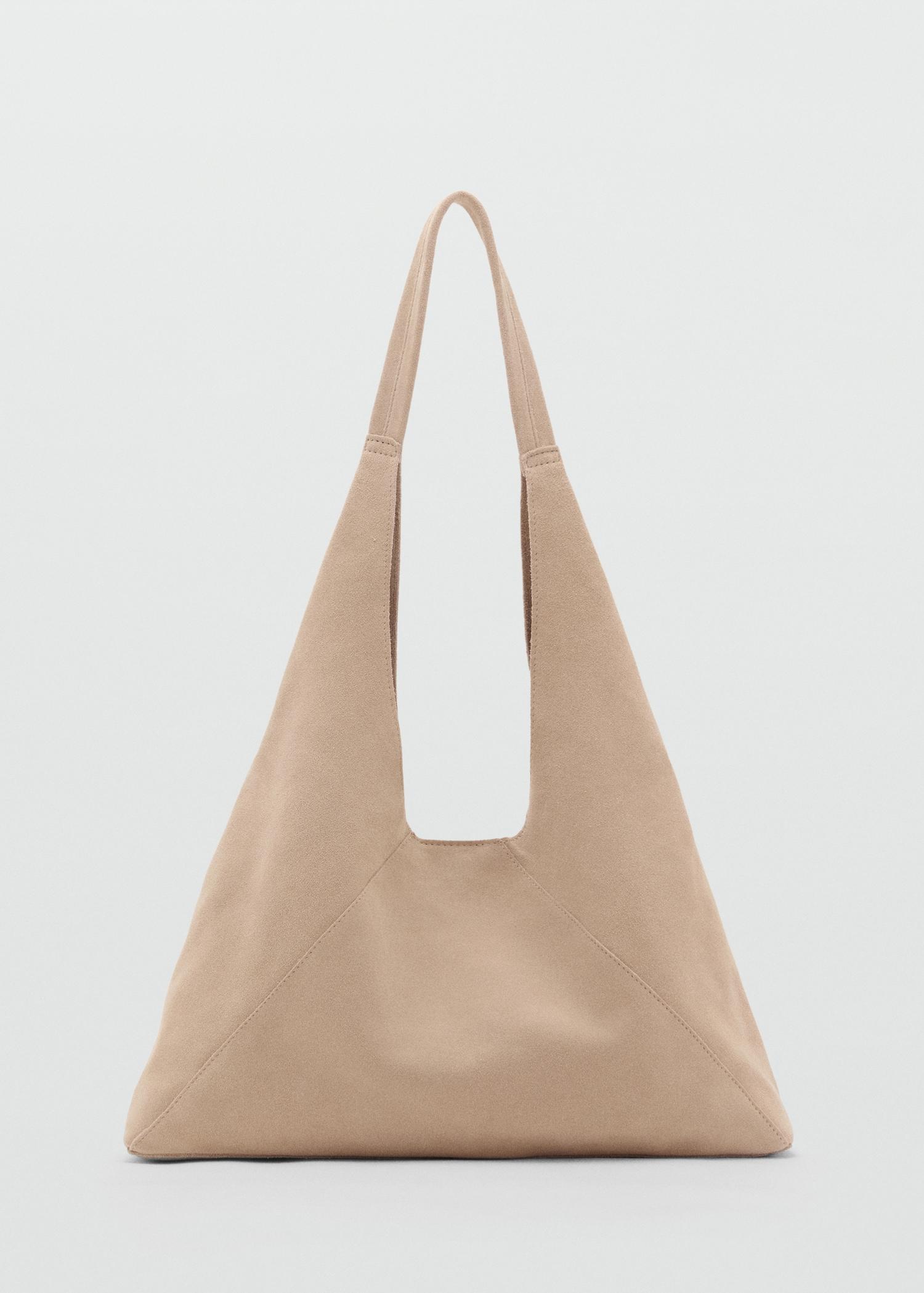 Suede shoulder bag - Women | MANGO USA Product Image