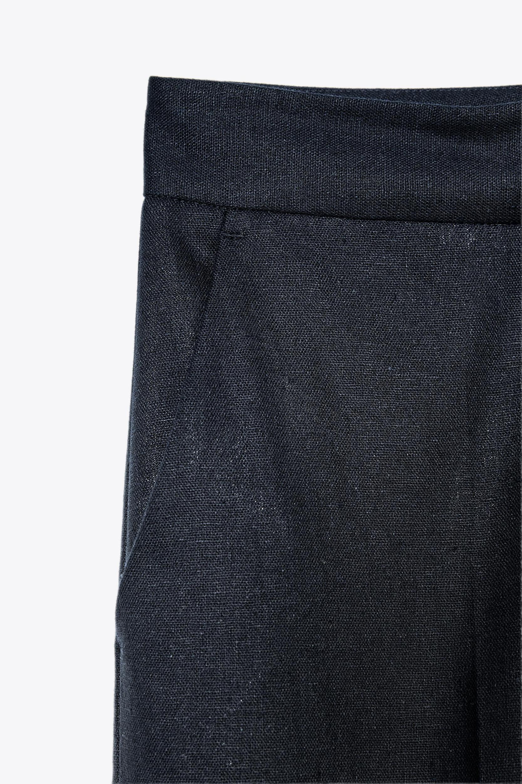 STRAIGHT LEG LINEN PANTS Product Image