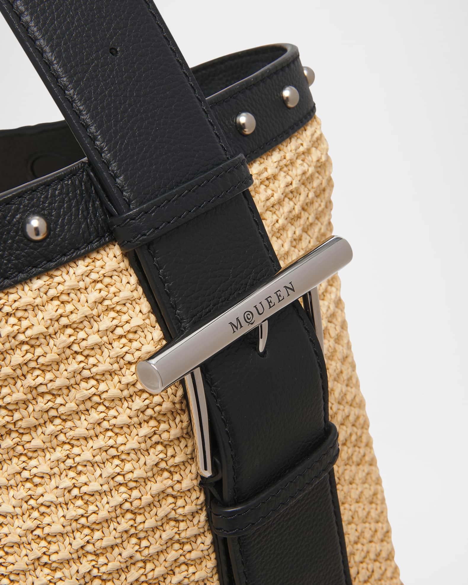 Sling Studded Raffia Shoulder Bag Product Image