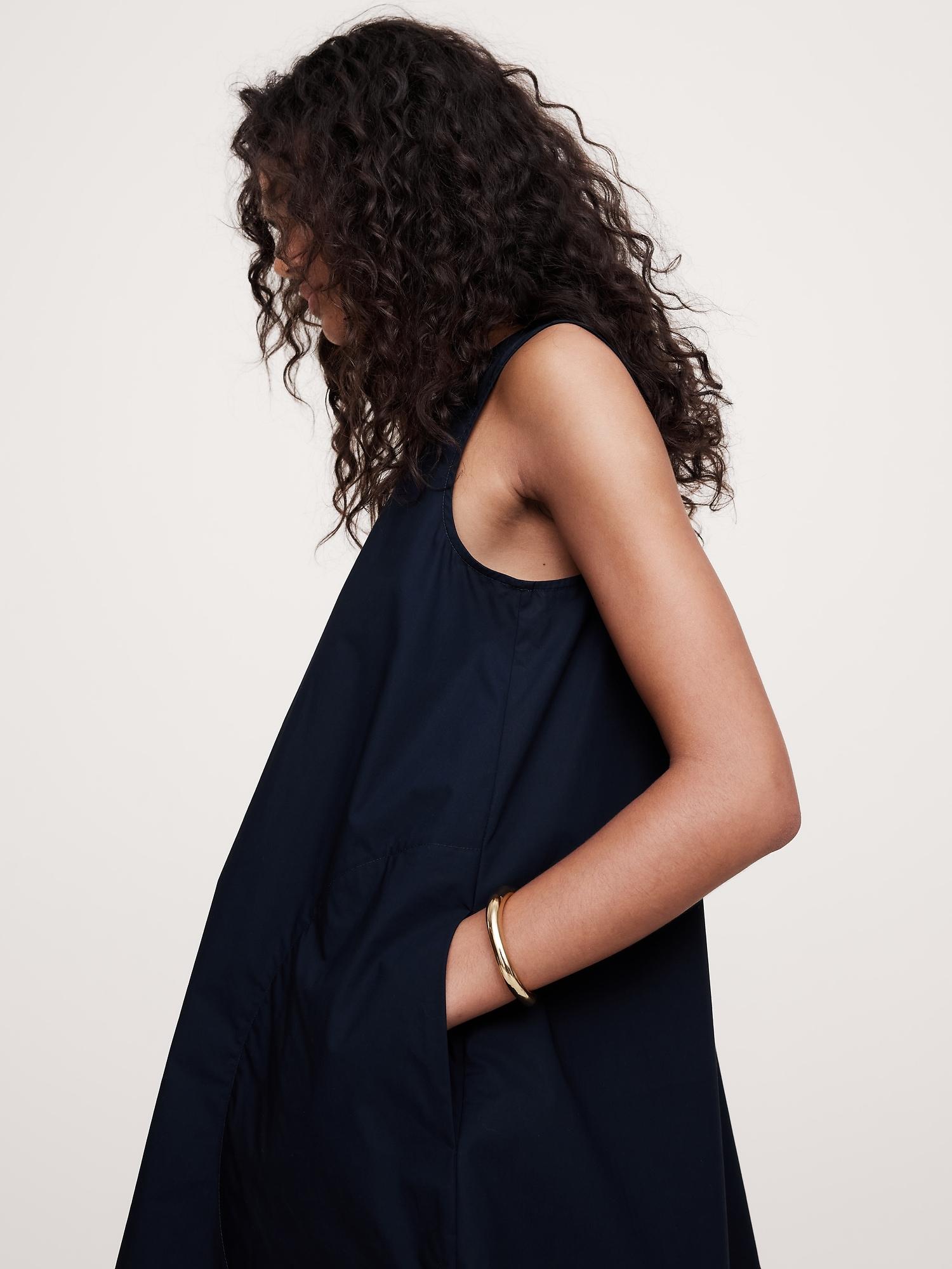 Cotton Poplin Swing Mini Dress Product Image