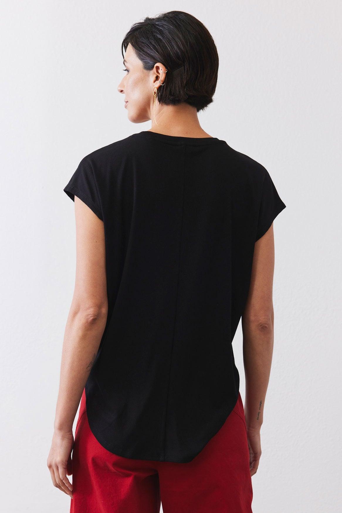 The Ribbed Tuck-In Tee Product Image