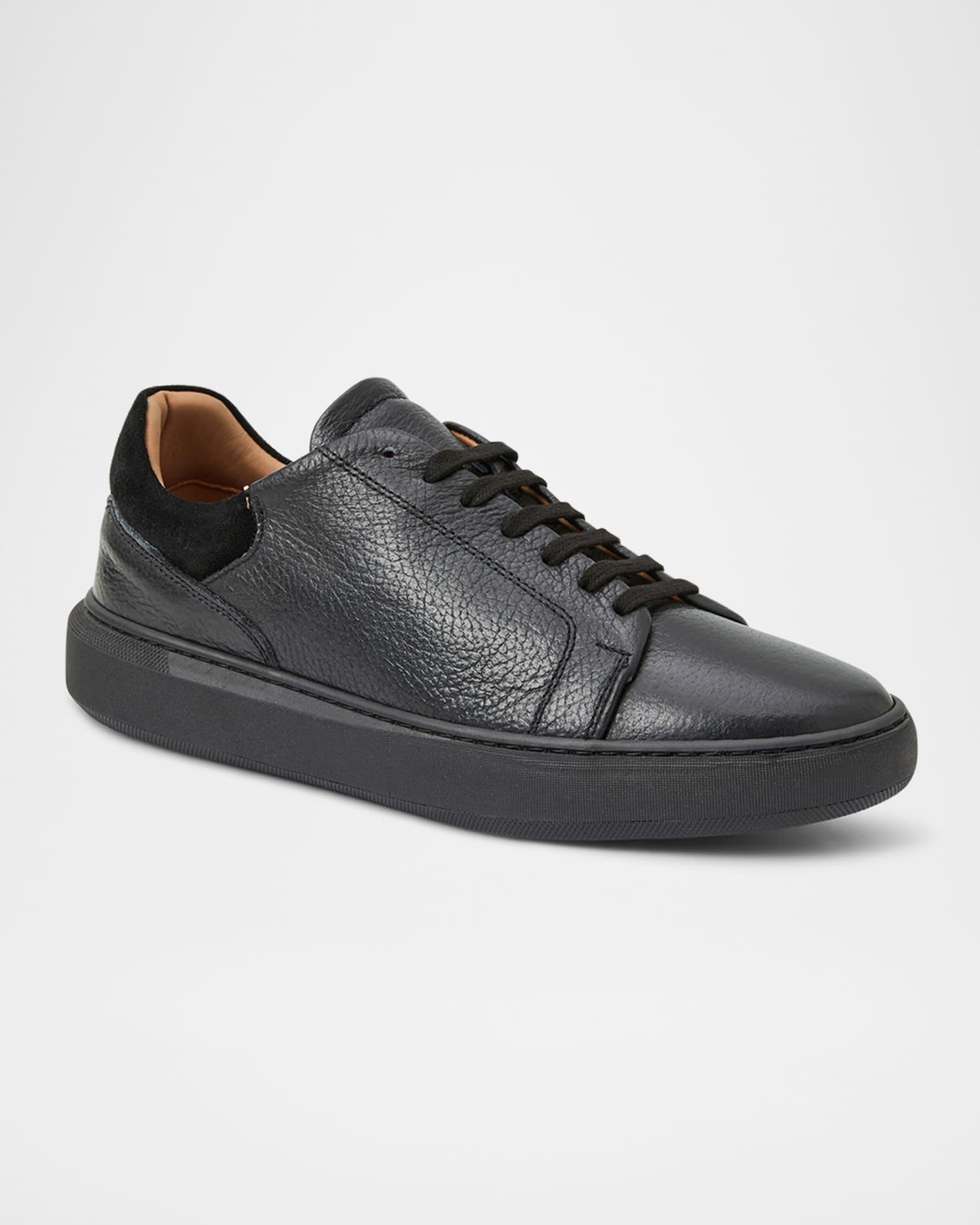 Men's Salvatore Low-Top Leather Sneakers  Product Image