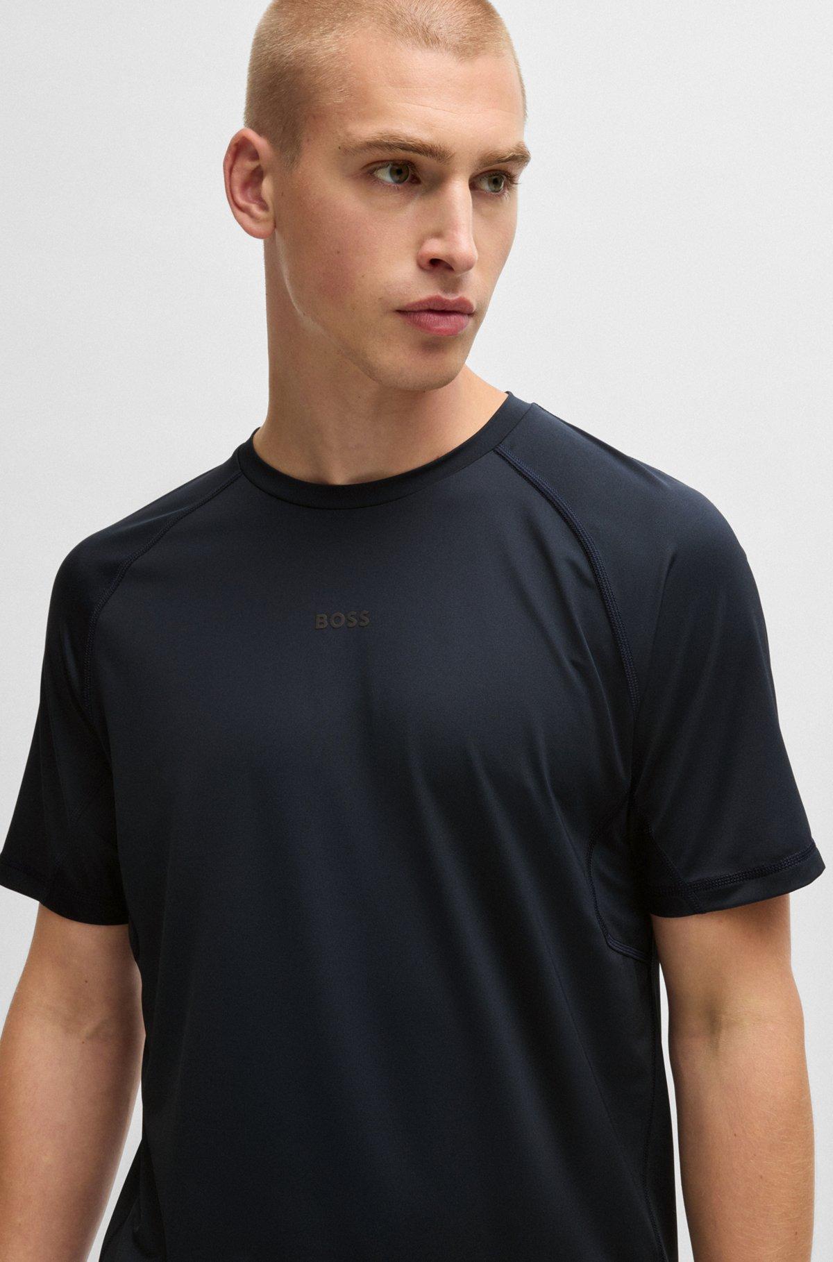 Active slim-fit T-shirt with decorative reflective details Product Image