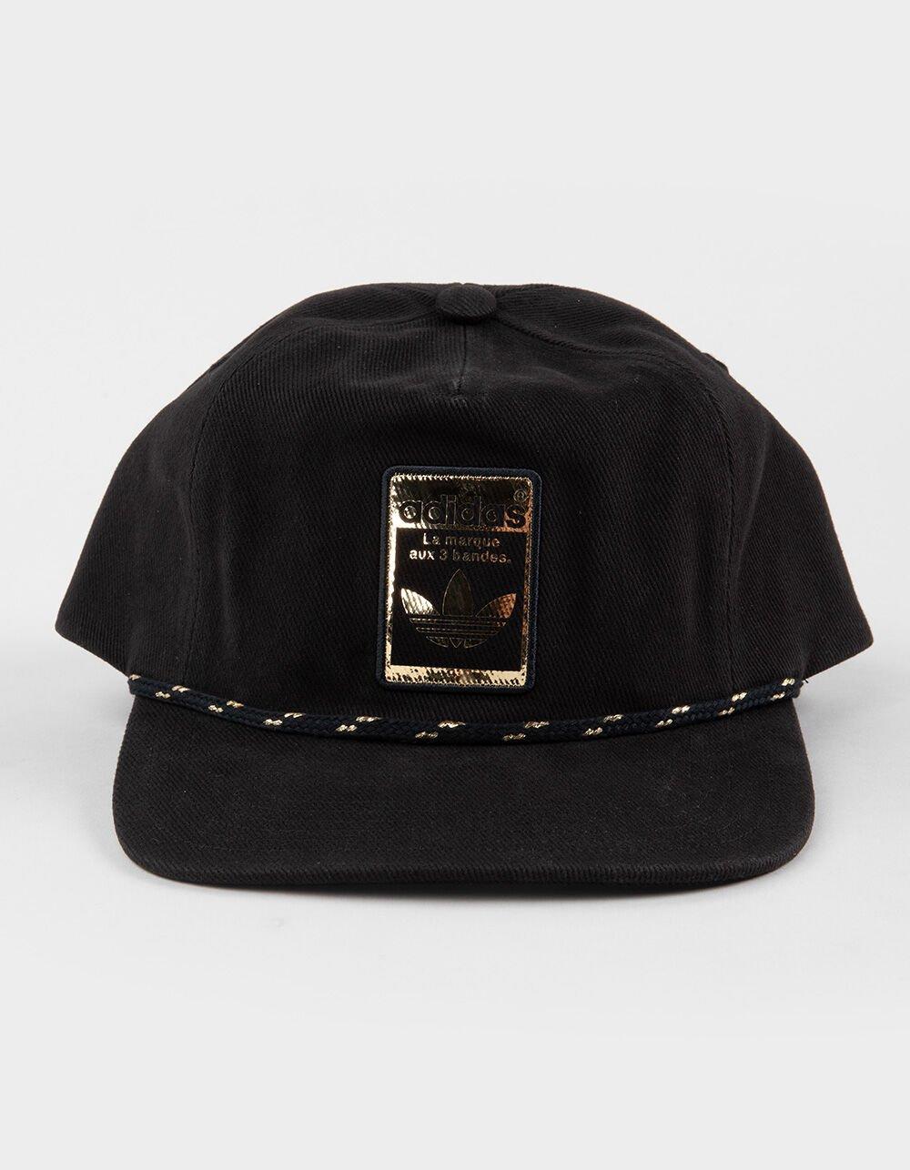 ADIDAS Originals 5 Panel Limited Strapback Hat - BLACK Product Image