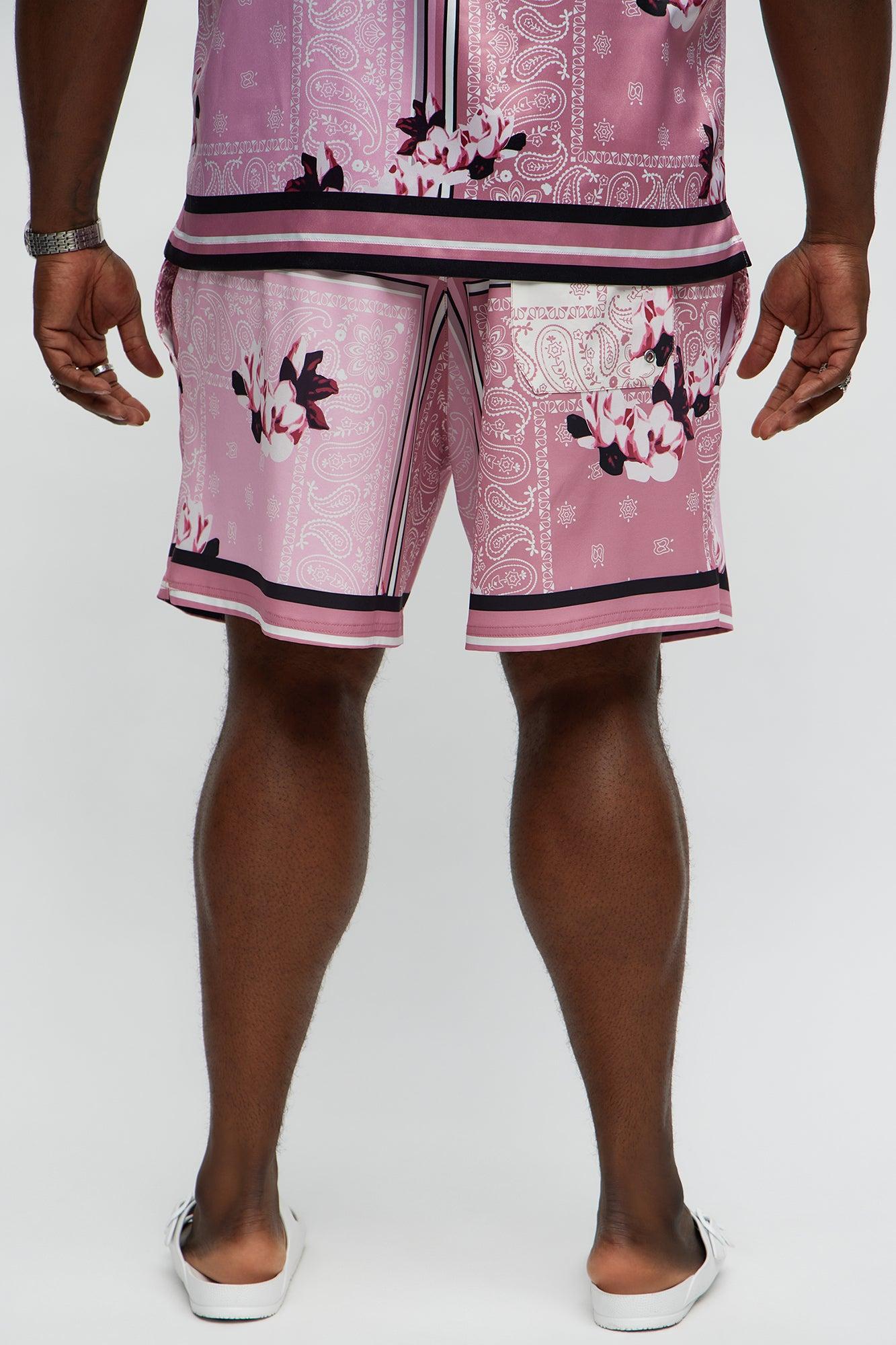 Paisley Drift Swim Classic Trunk - Pink/combo Product Image