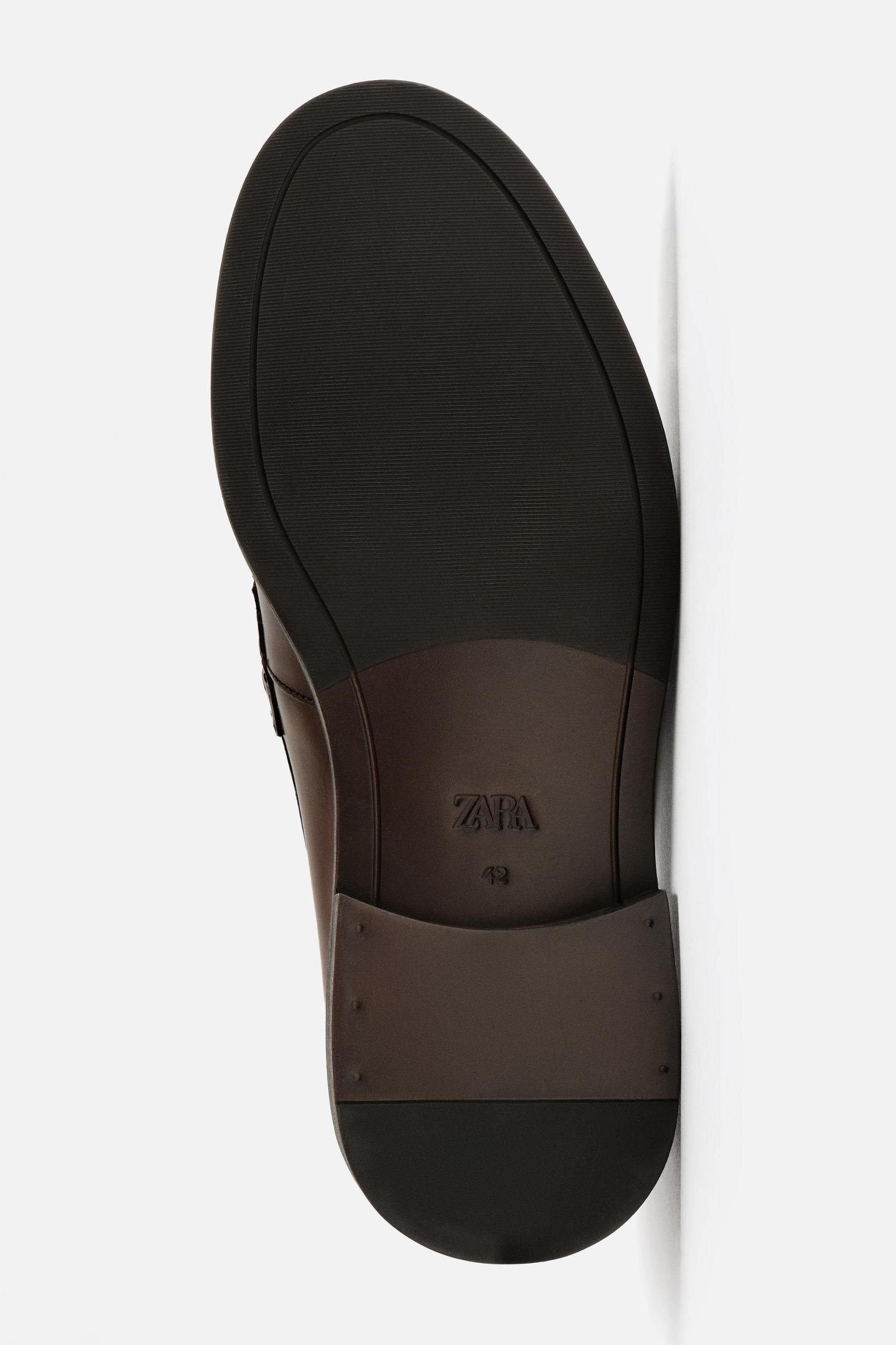 LEATHER PENNY LOAFERS Product Image