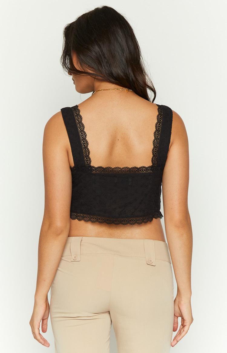 Claudia Black Tie Front Top Product Image