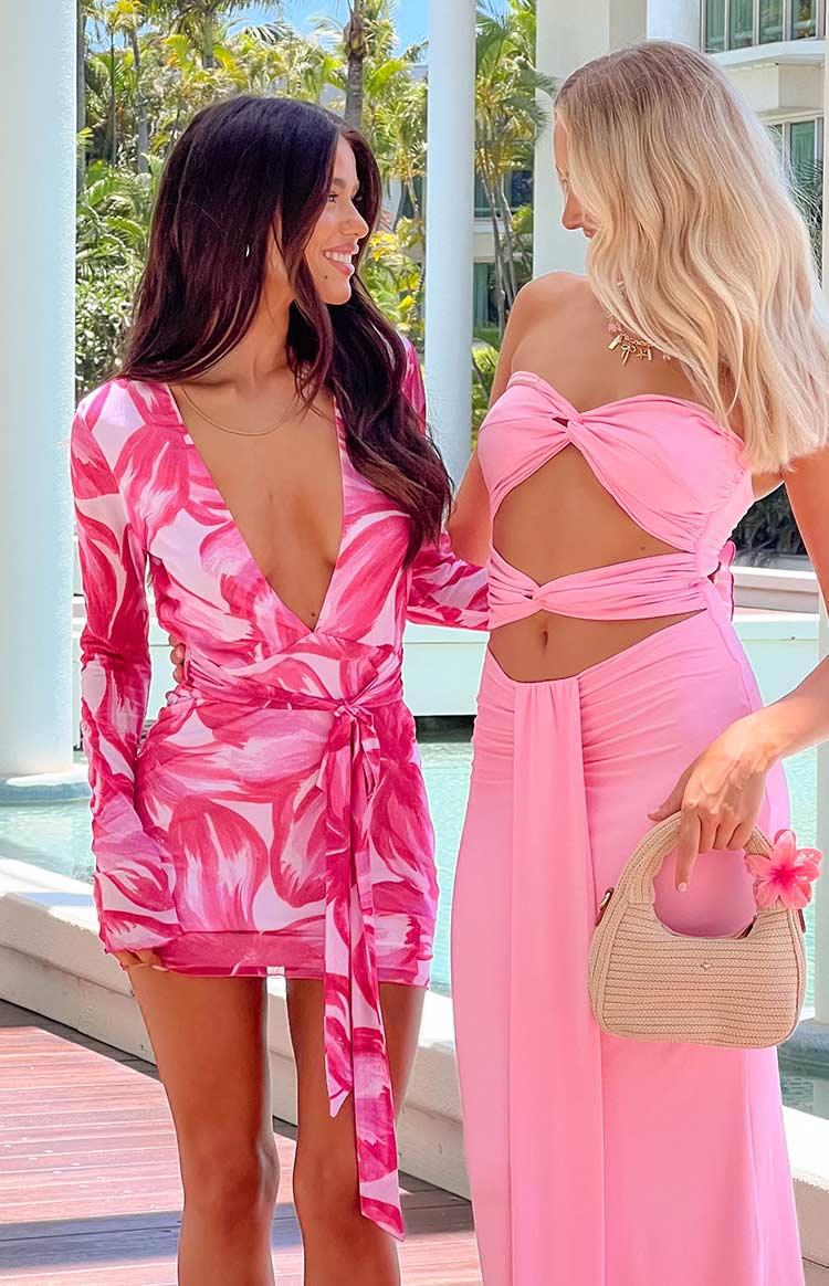 Florenta Pink Floral Mini Dress Baby Product Image