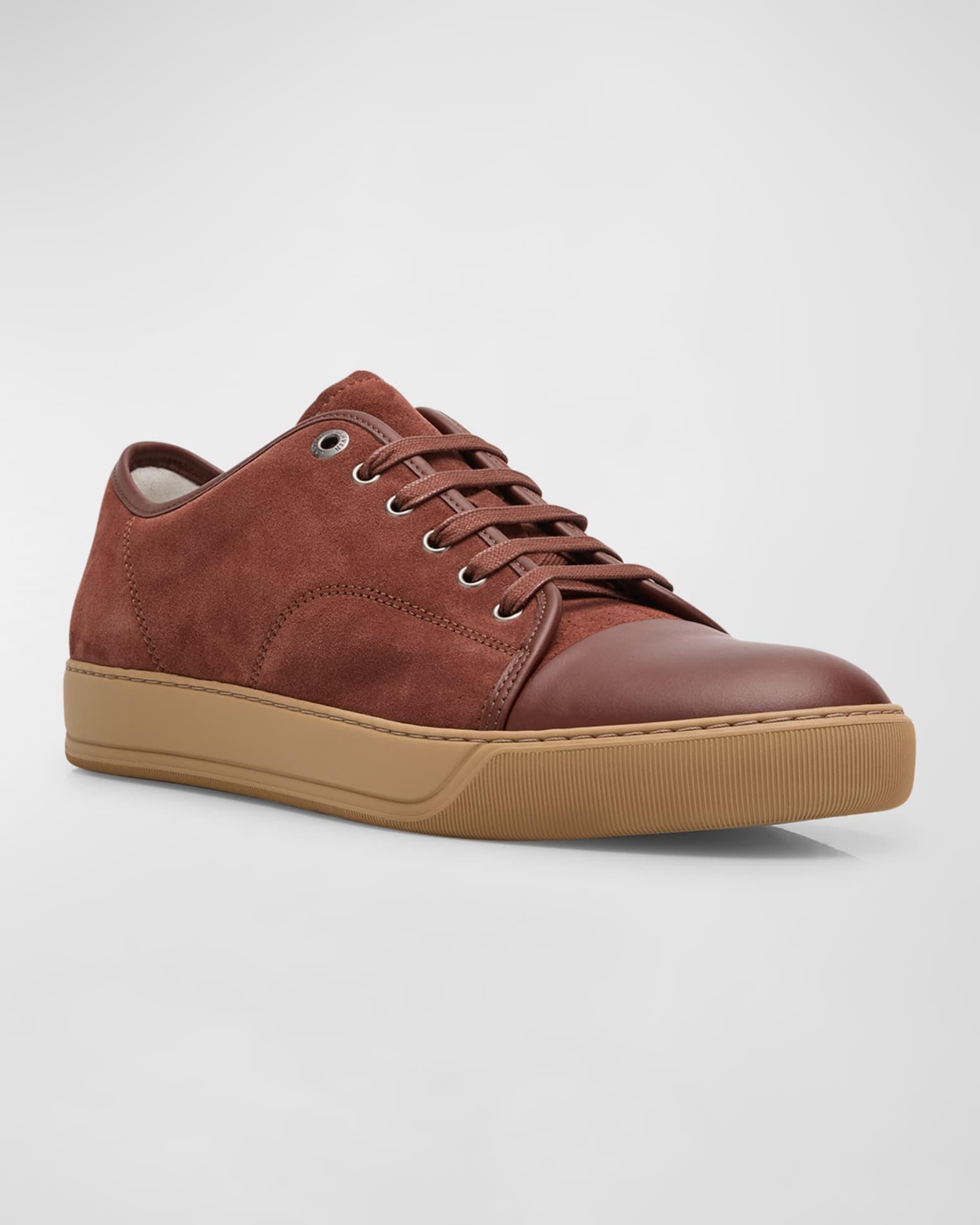 Men's Matte Cap-Toe Low-Top Sneakers Product Image