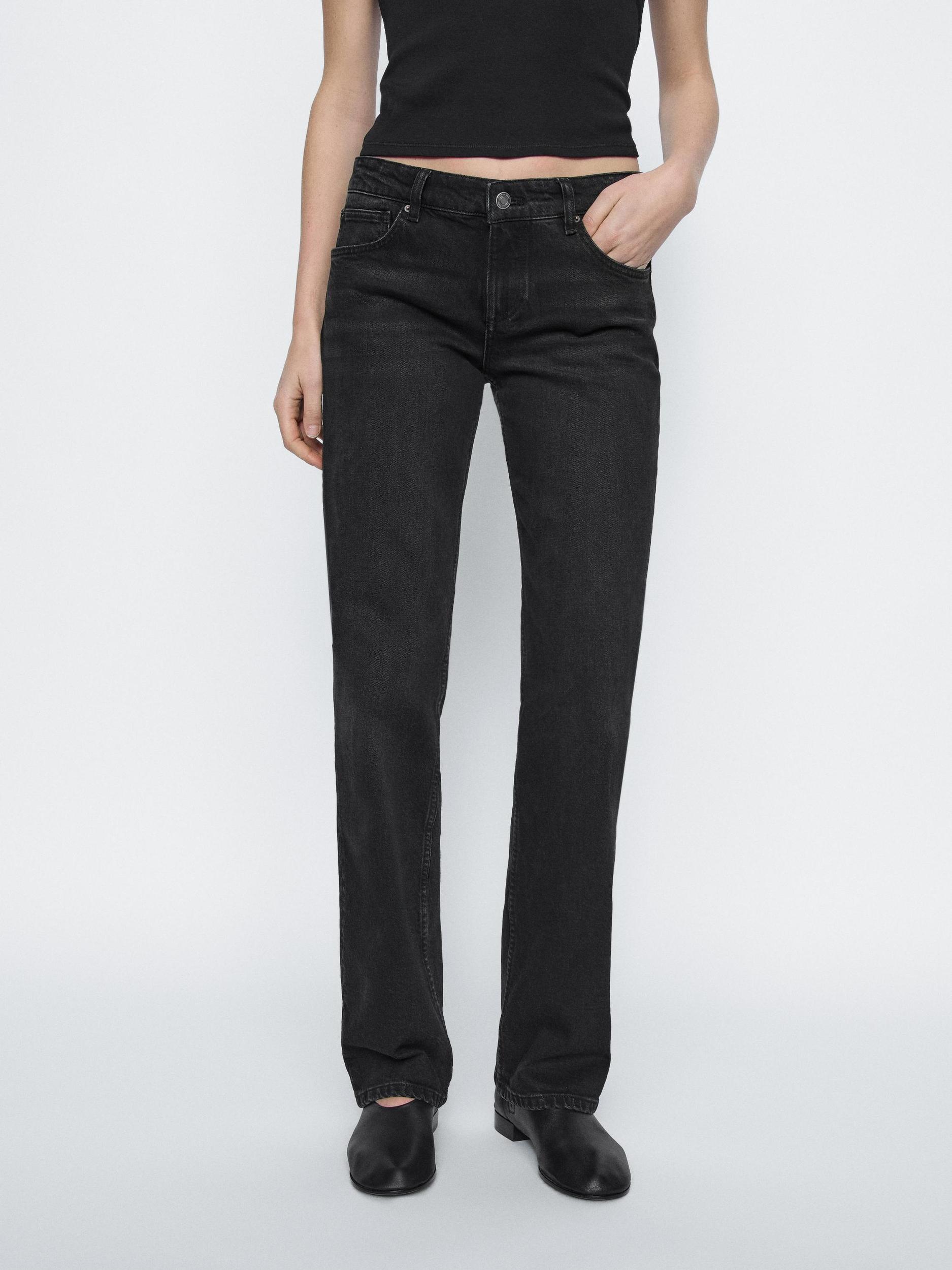 Low-rise straight-leg jeans Product Image