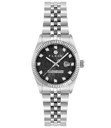 Philipp Plein Womens Date Superlative Mechanical Automatic Stainless Steel Bracelet Watch Product Image