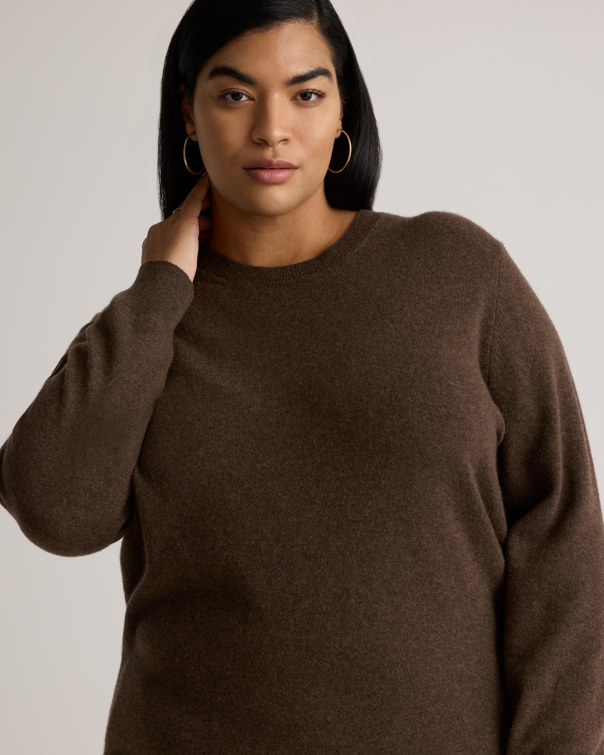 Quince | Women's Mongolian Cashmere Fisherman Crewneck Sweater Product Image