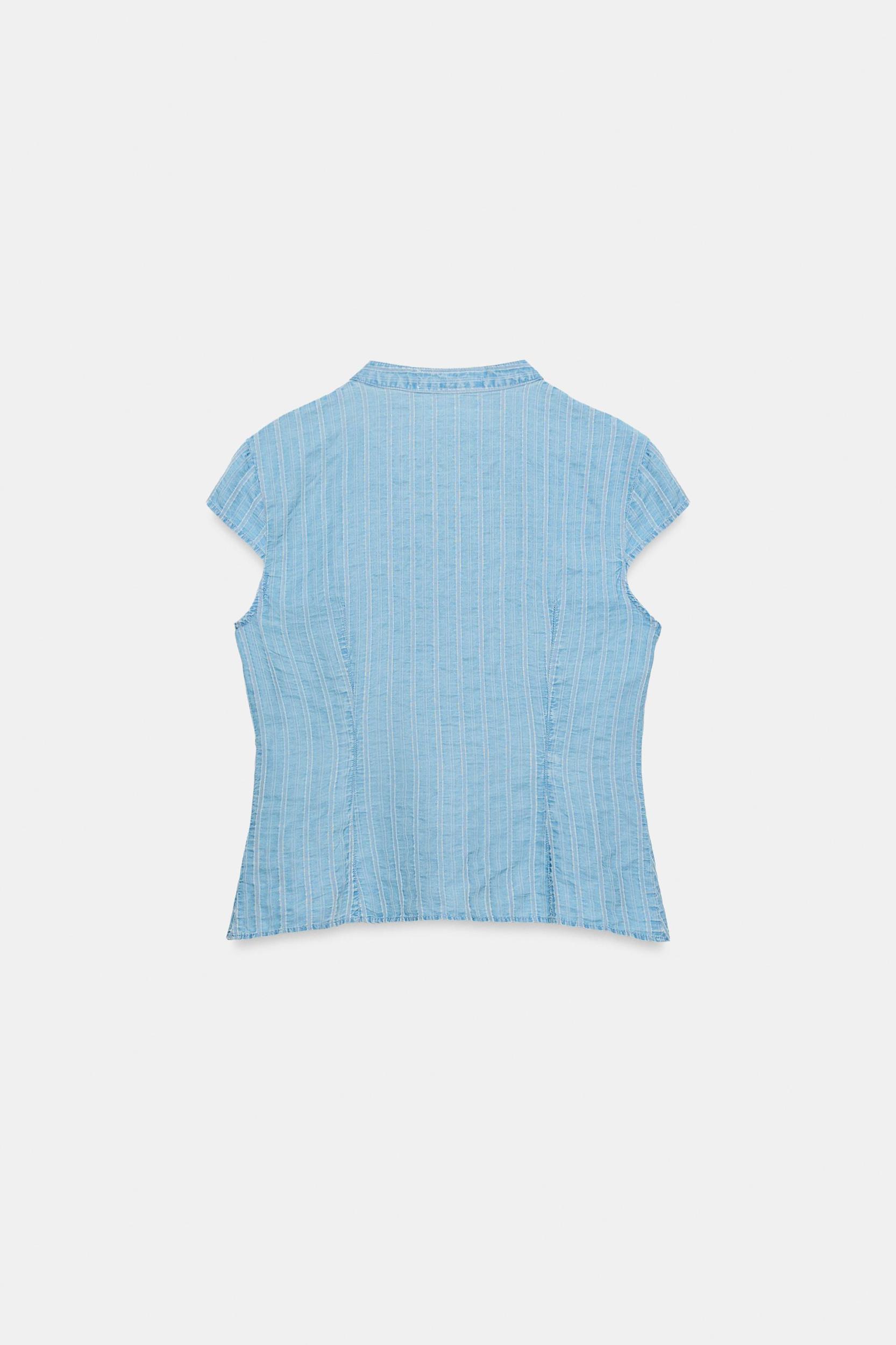 STRIPED MINI SHORTS Product Image