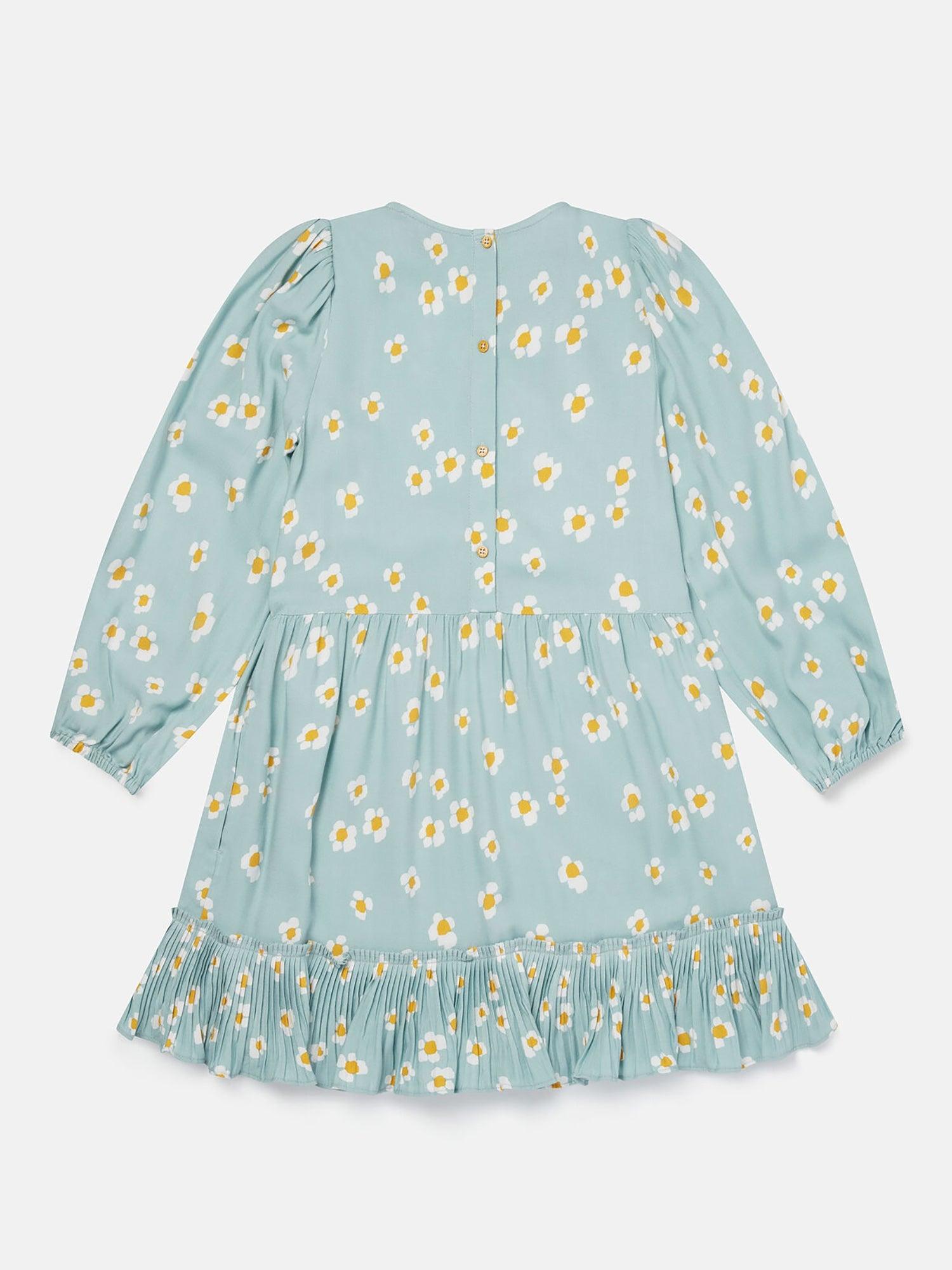 Stella McCartney Daisy Print Frill Twill Dress Product Image