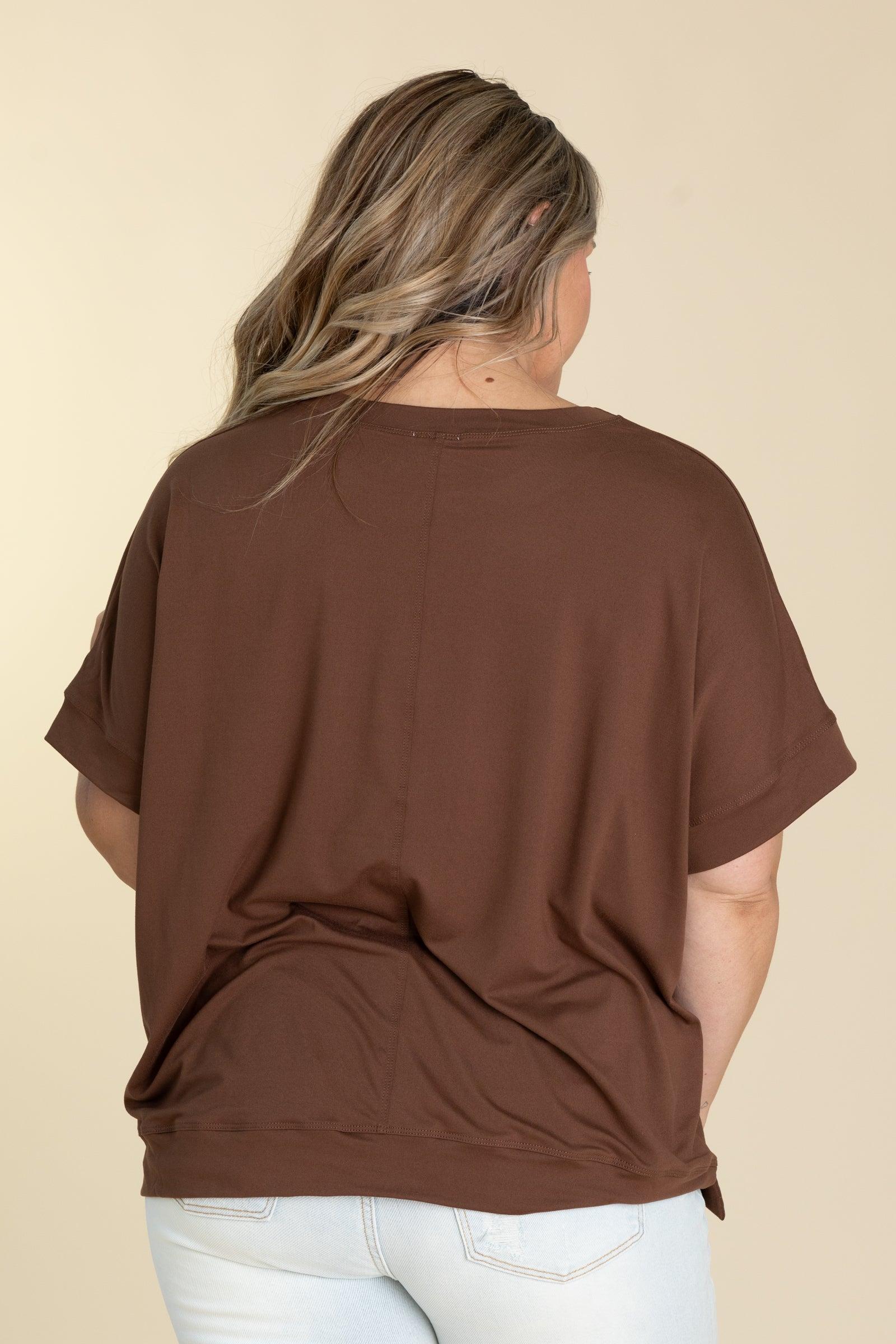 Ultracozy Short Sleeve Crewneck Knit Top Product Image