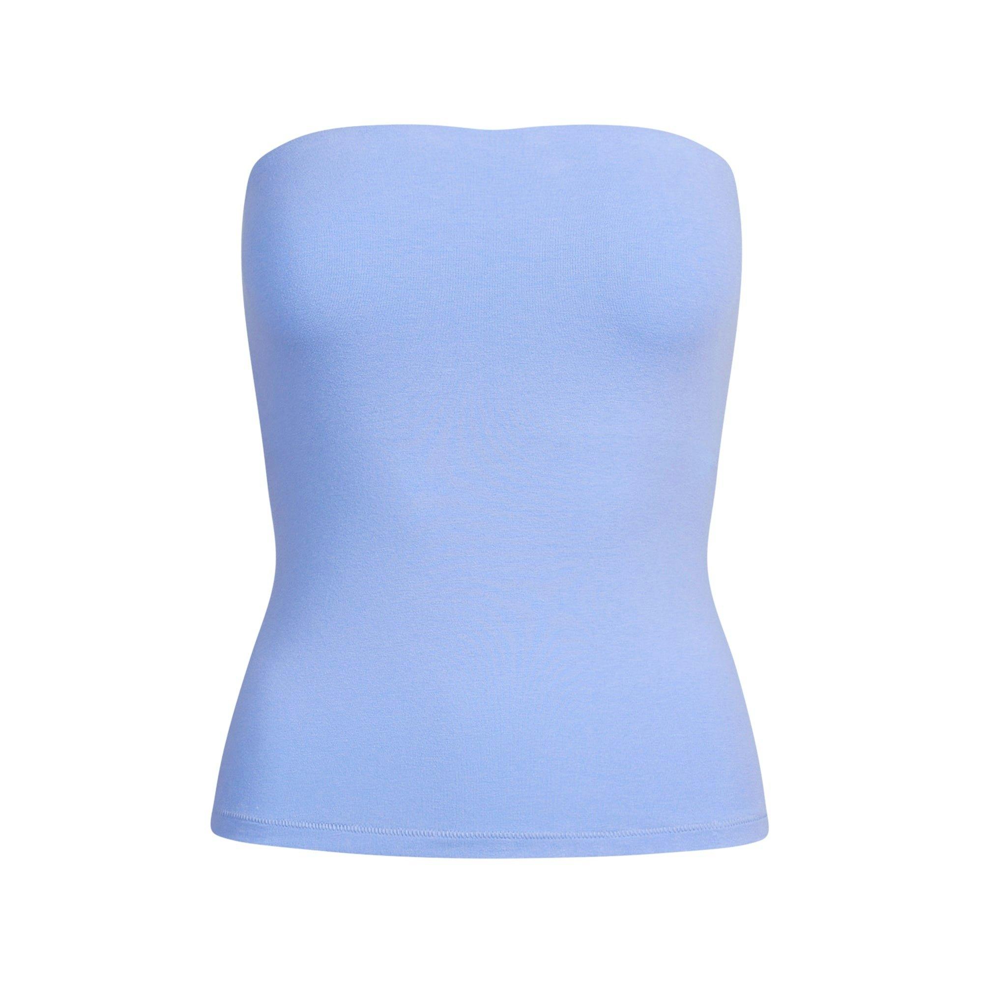 COTTON JERSEY TUBE TOP | BLUE VIOLET Product Image