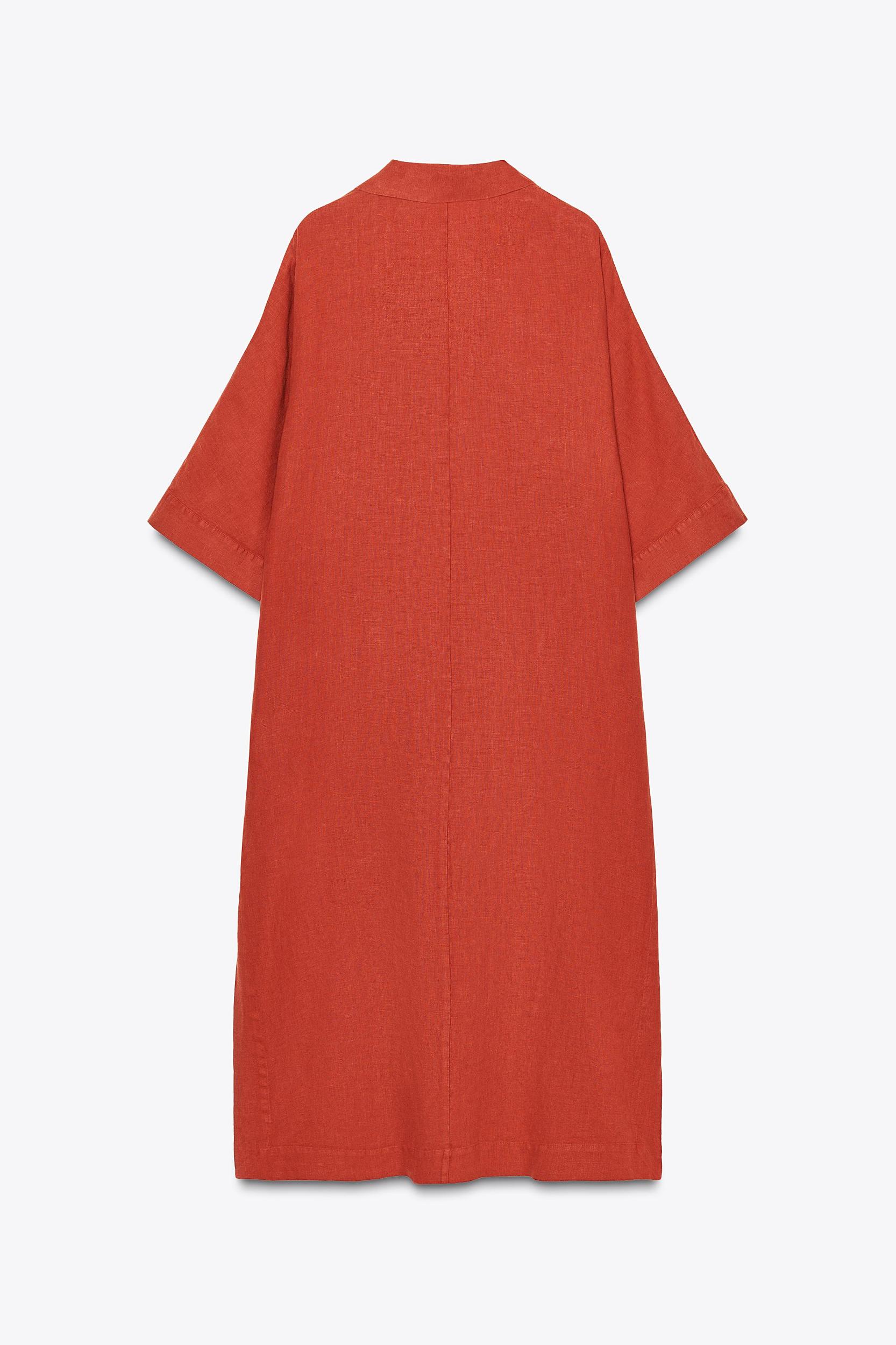 ZW COLLECTION 100% LINEN TUNIC DRESS Product Image