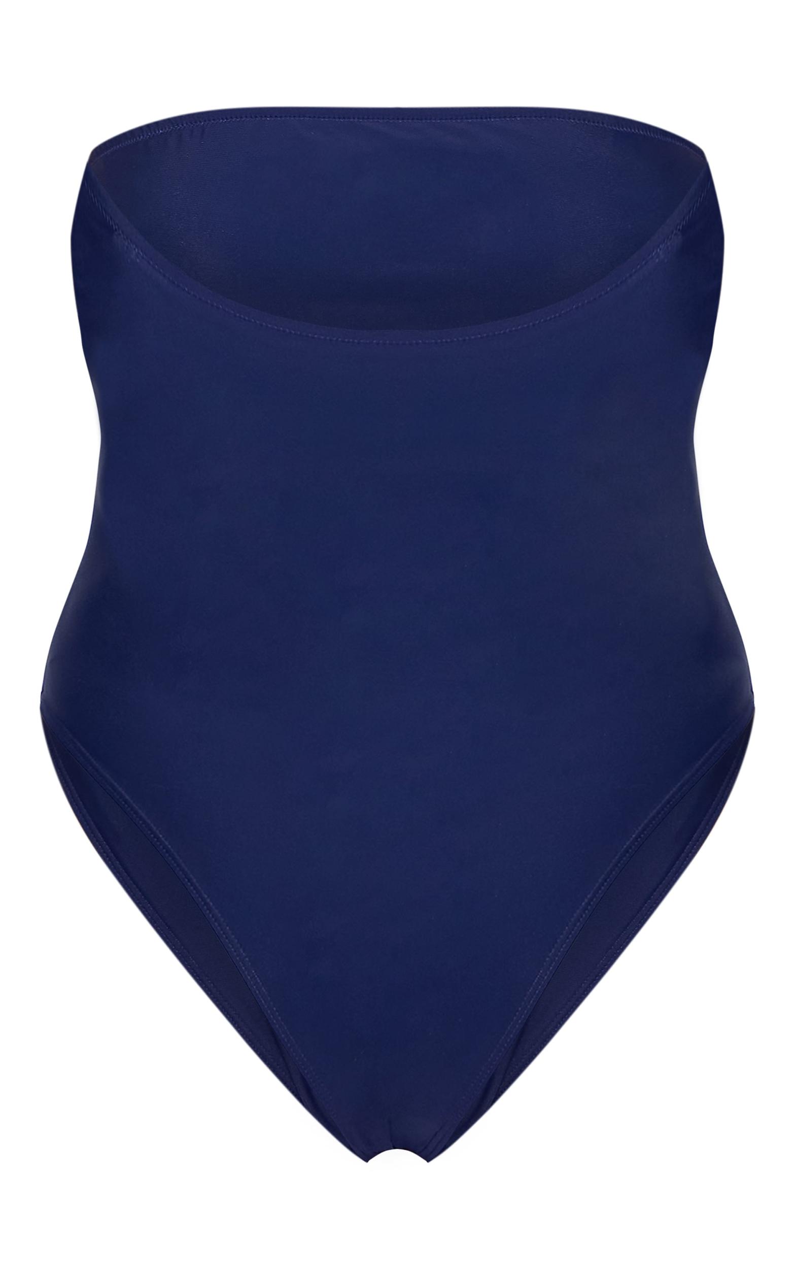 Plus Navy Strapless Swimsuit Product Image