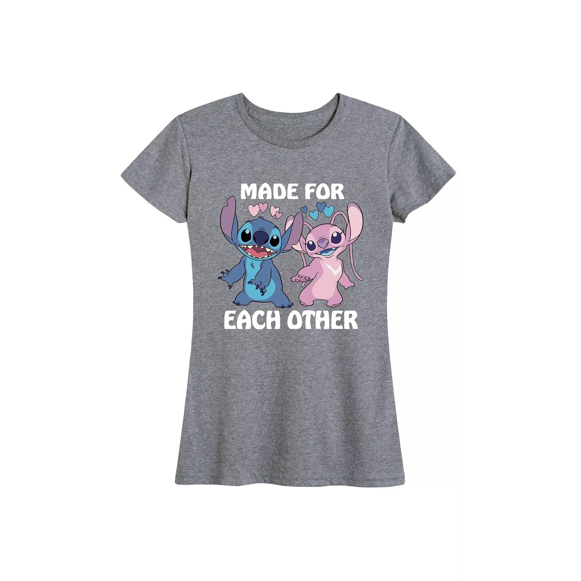 Disney's Lilo & Stitch Women's Made For Each Other Graphic Tee,  Product Image